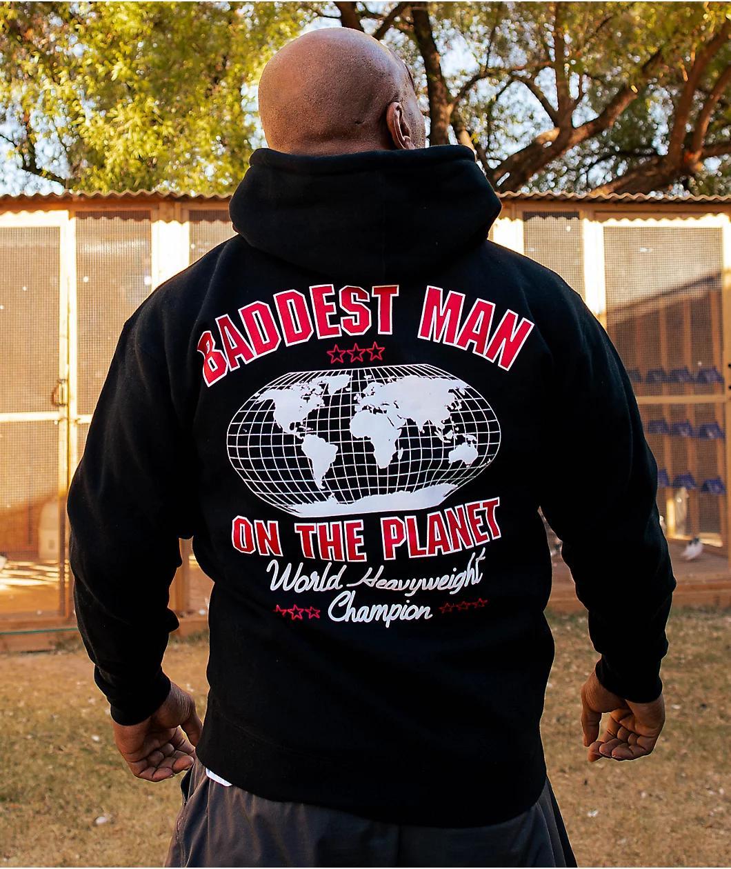 Mike Tyson Baddest Black Zip Hoodie Product Image