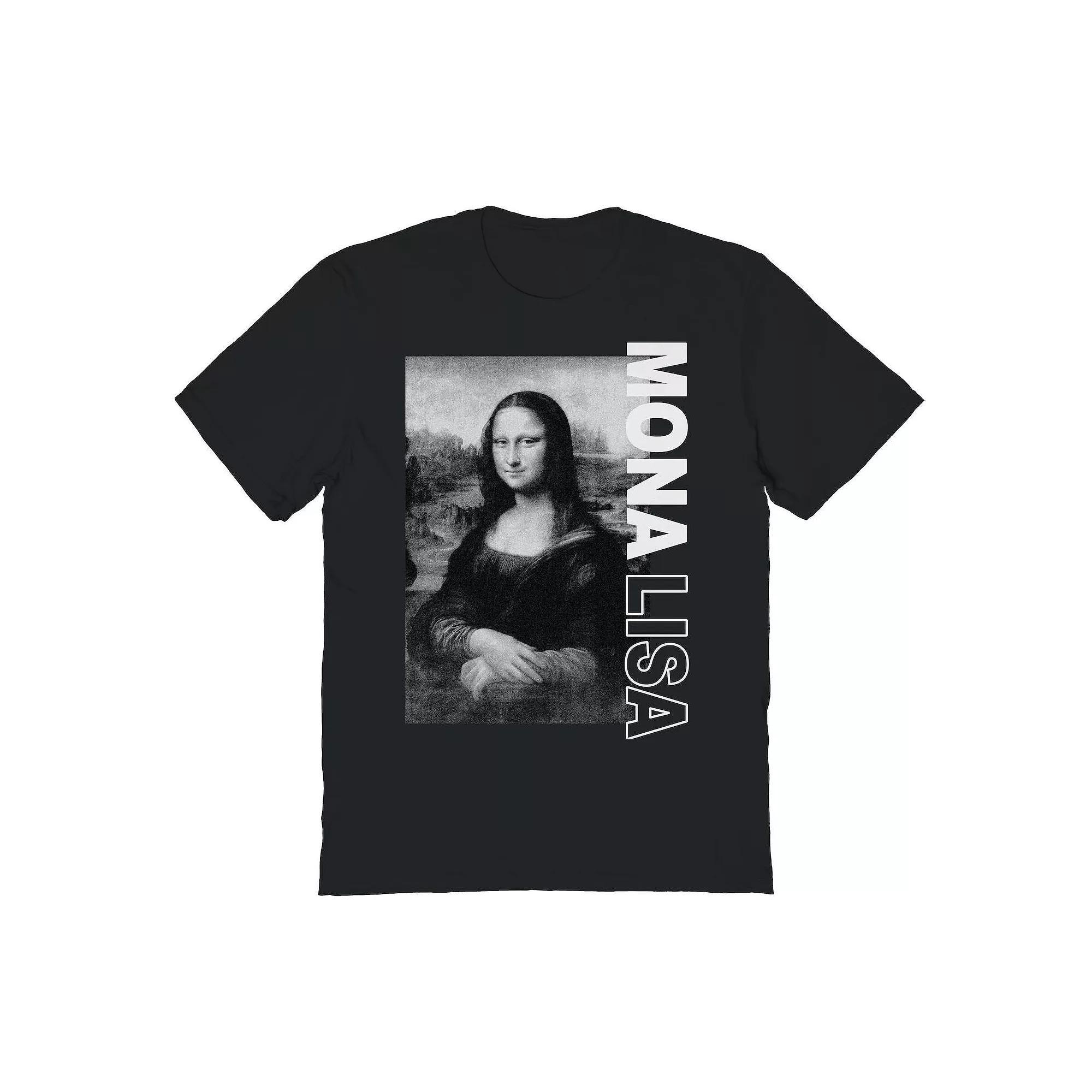 Men's Fine Art - Mona Lisa Graphic Tee, Size: Medium, Black Product Image