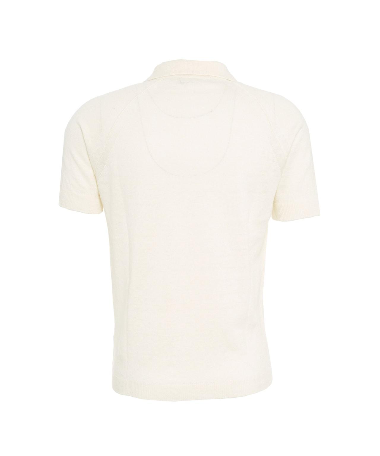 Linen blend polo shirt Product Image
