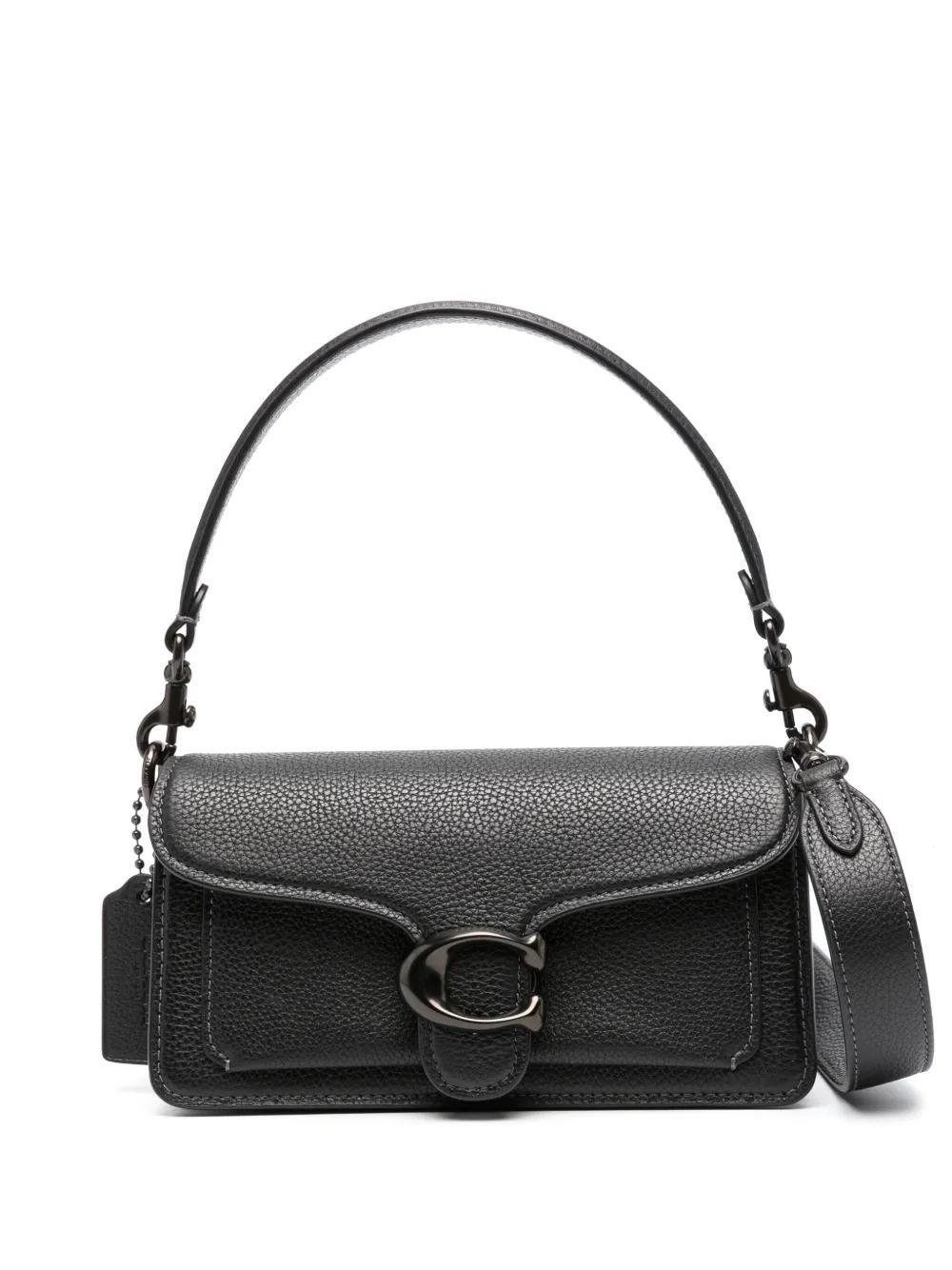 COACH Tabby Pebbled-leather Shoulder Bag In Black Leather Product Image