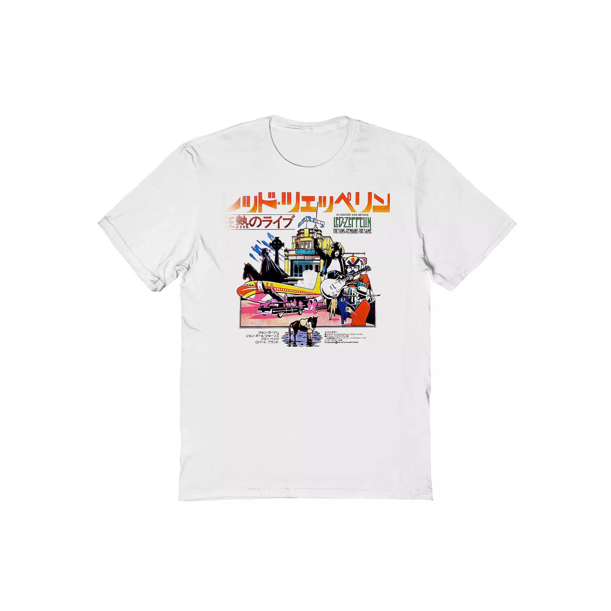 Men's Led Zeppelin Concert Beyond Graphic Tee, Size: XXL, White Product Image
