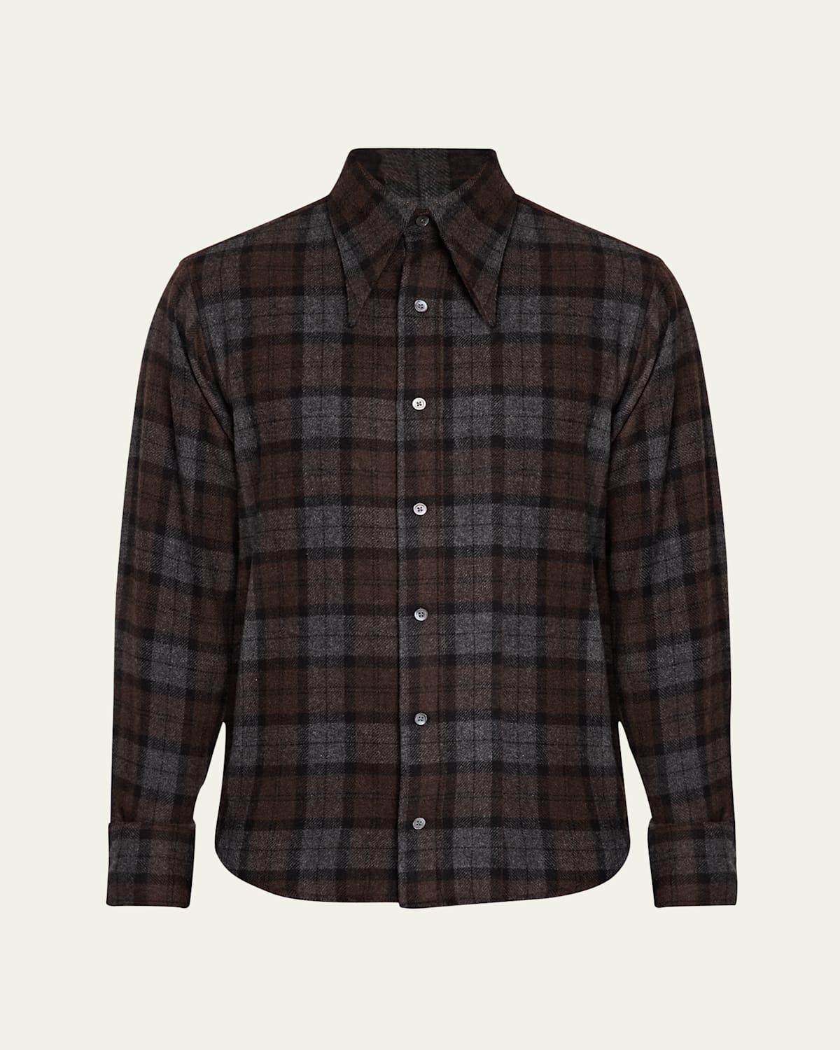 Mens Signature Plaid Flannel Shirt Product Image