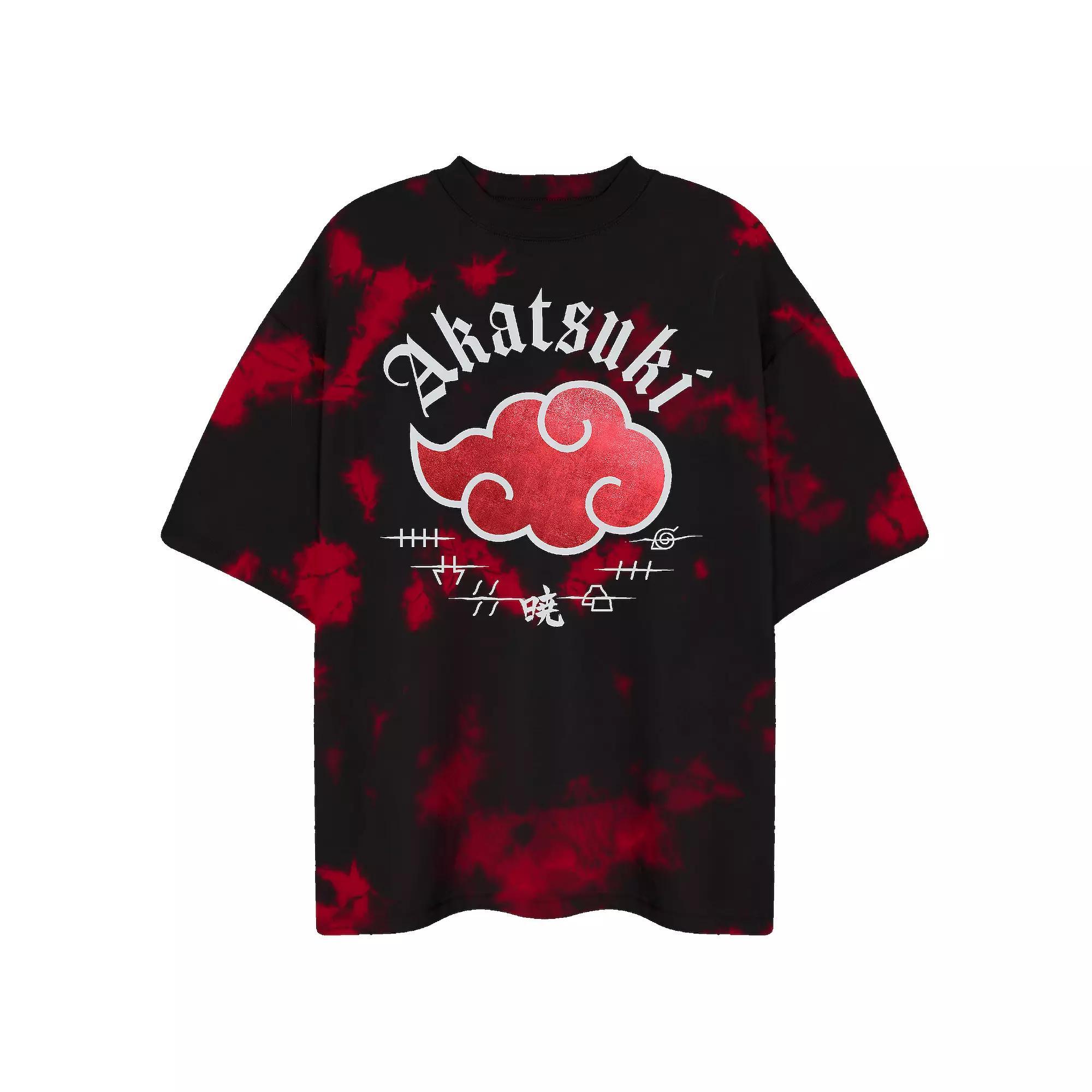 Men's Naruto Akatsuki Cloud Crewneck Graphic Tee, Size: Medium, Black Product Image