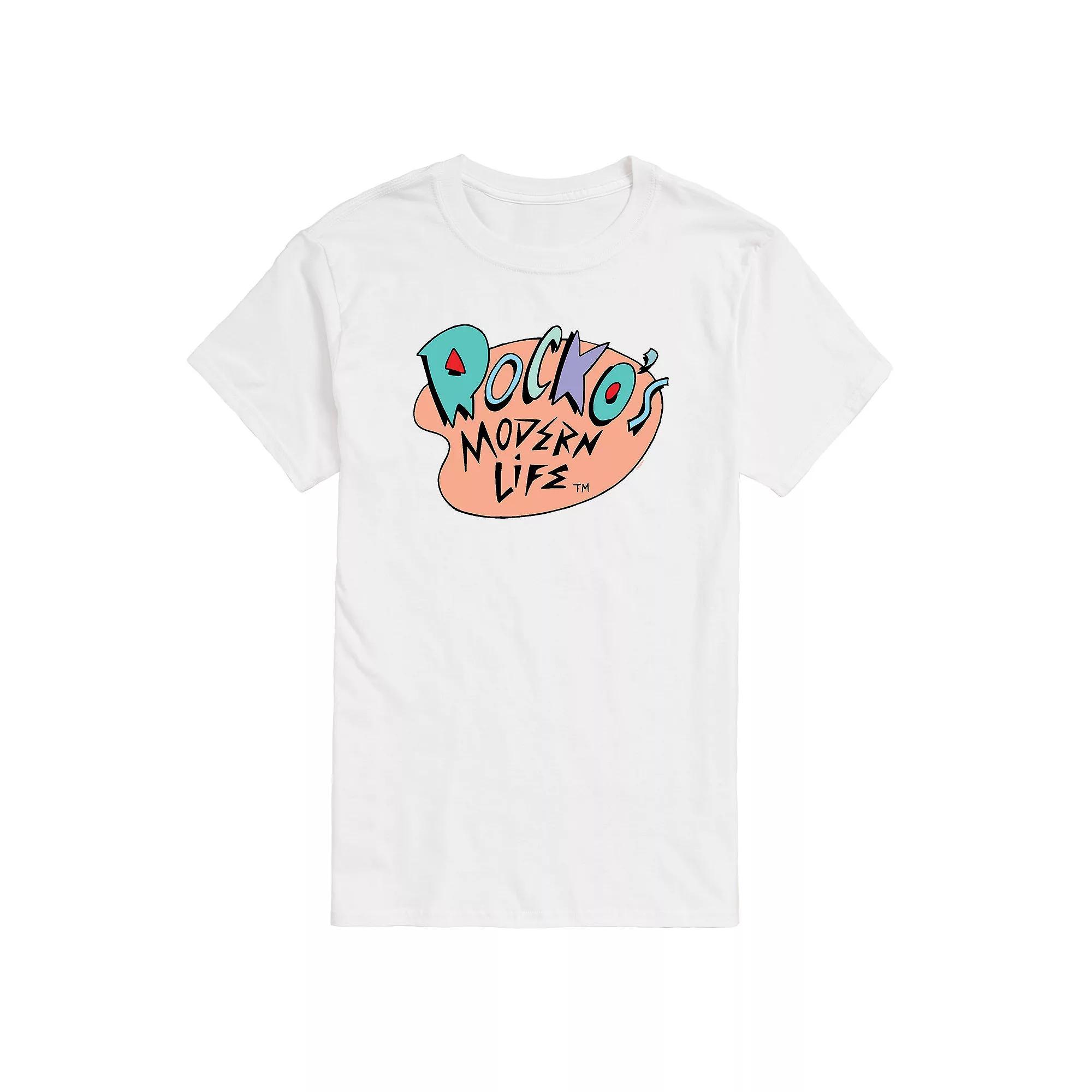 Big & Tall Rockos Modern Life Graphic Tee, Men's, Size: 4XB, White Product Image