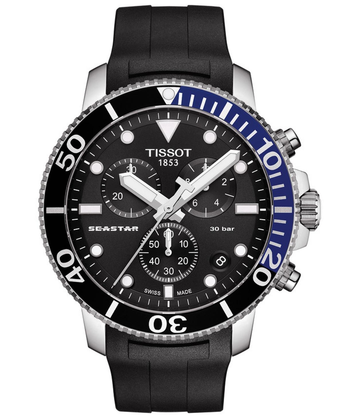 Tissot Mens Seastar 1000 Quartz Chronograph Grey Strap Watch Product Image