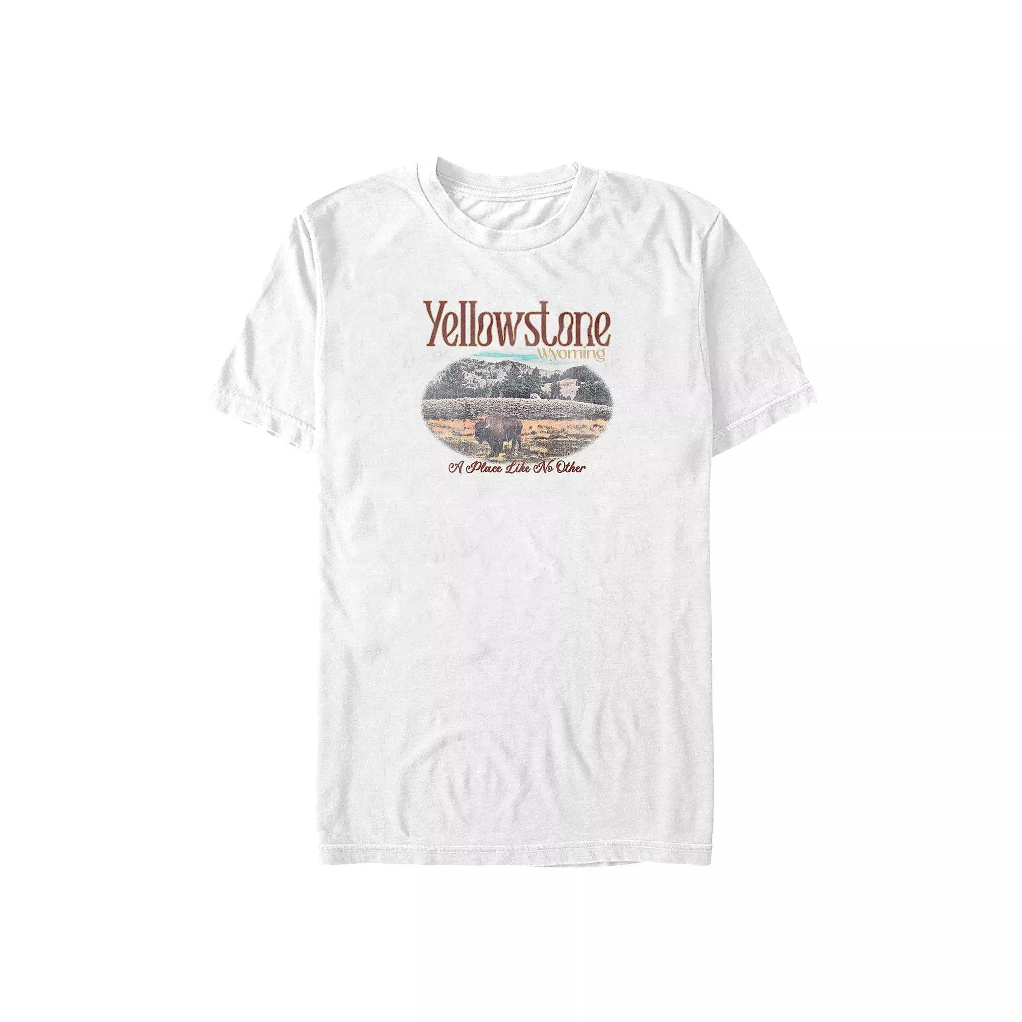 Big & Tall Yellowstone Wyoming Poster Graphic Tee, Men's,  Product Image
