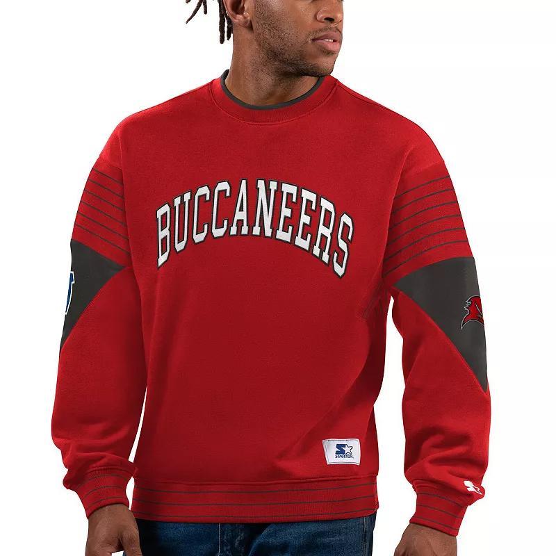 Mens Starter Tampa Bay Buccaneers Face-Off Pullover Sweatshirt Product Image