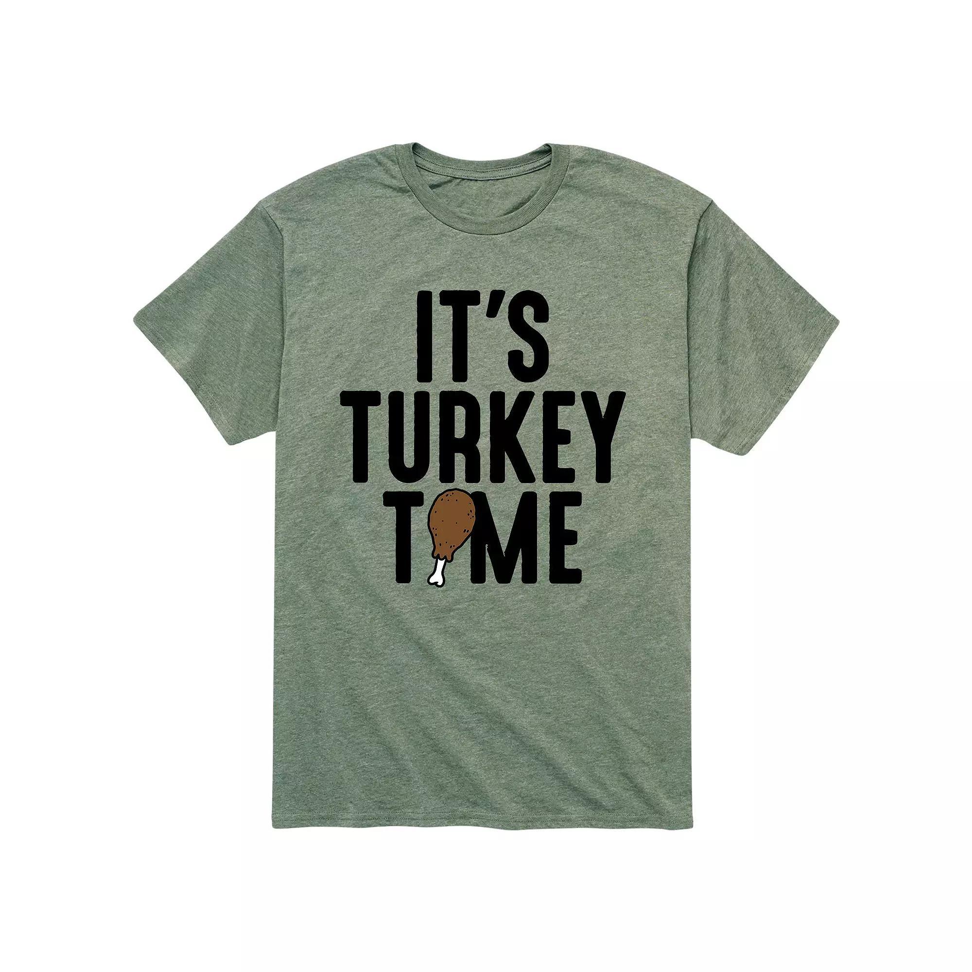 Men's Its Turkey Time Tee, Size: XL, Green Product Image