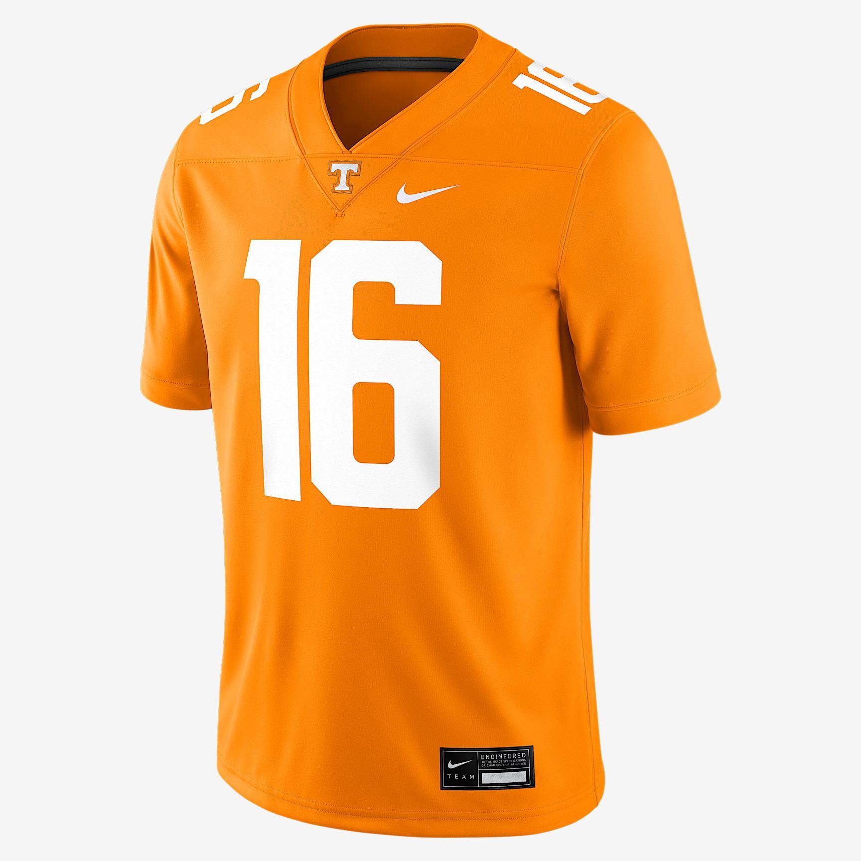Peyton Manning Tennessee Mens Nike Mens Dri-FIT College Game Jersey | NC2F08BBJNH-41C Product Image