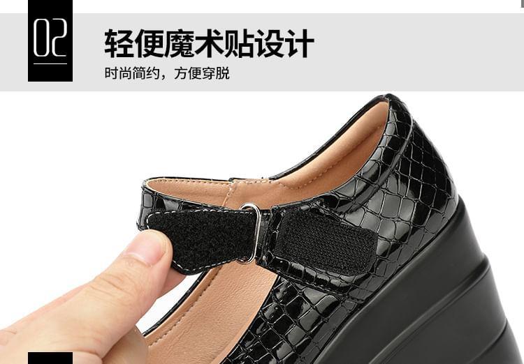 Platform Wedge Mary Jane Pumps Product Image