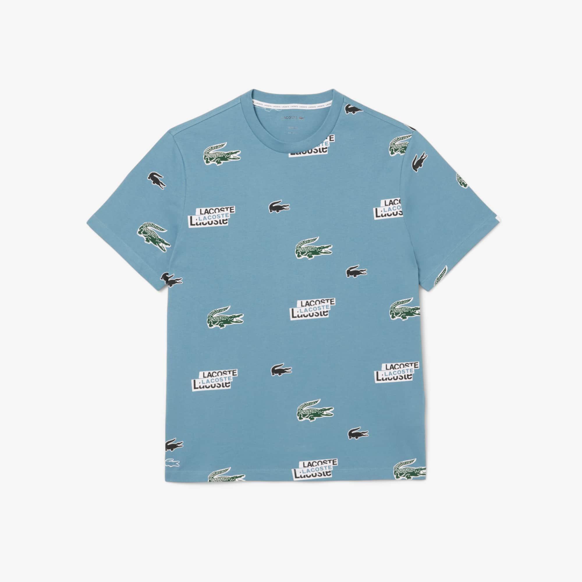 Lacoste Print Cotton Loungewear T-Shirt Product Image