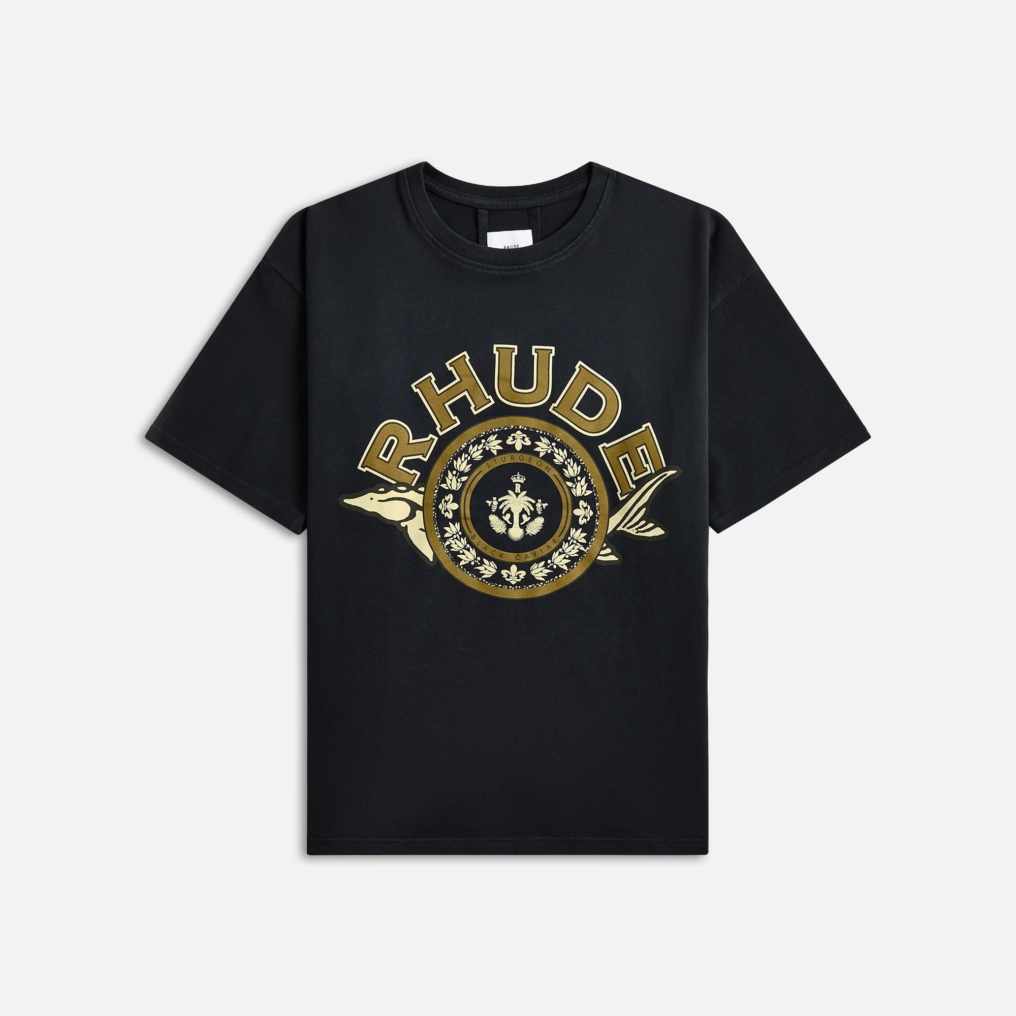 Rhude Black Caviar Tee - Vintage Black Male Product Image