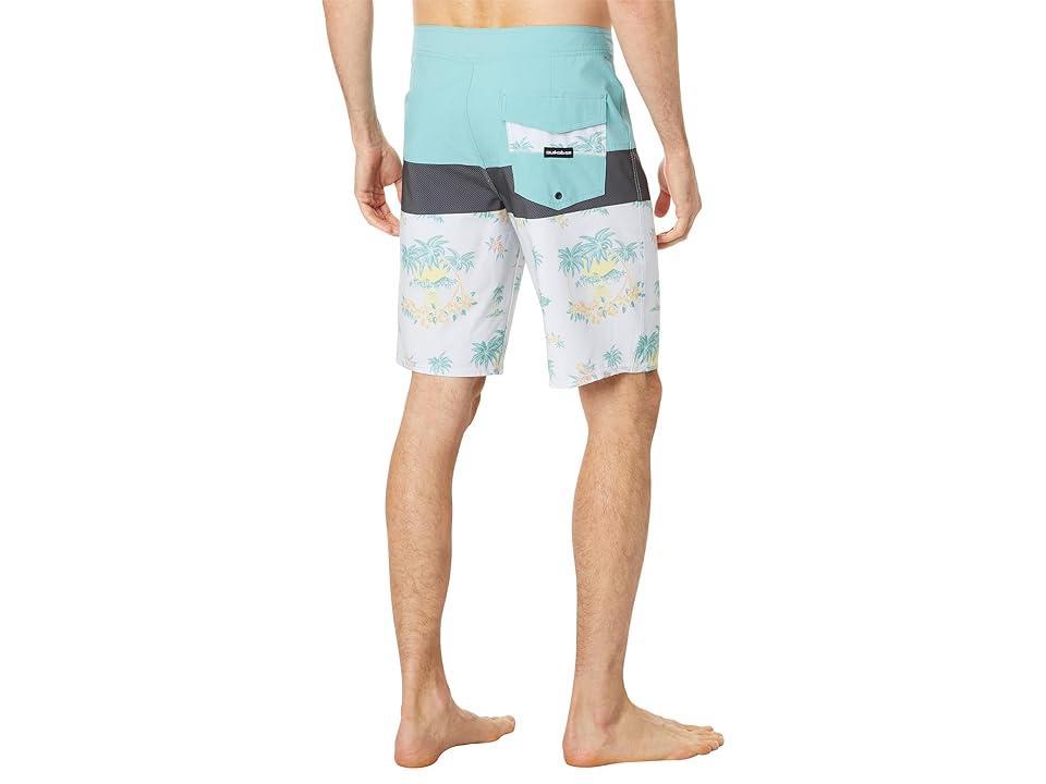 Quiksilver Surfsilk Panel 20 Boardshorts (Snow Palm Spritz) Men's Swimwear Product Image