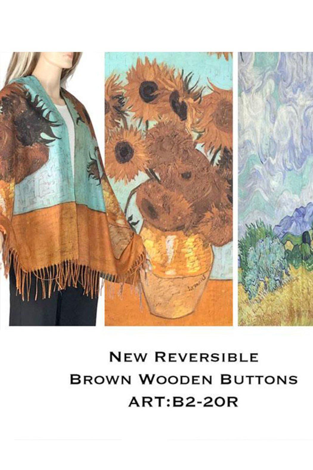 Sueded Art Design Reversible Shawls Product Image