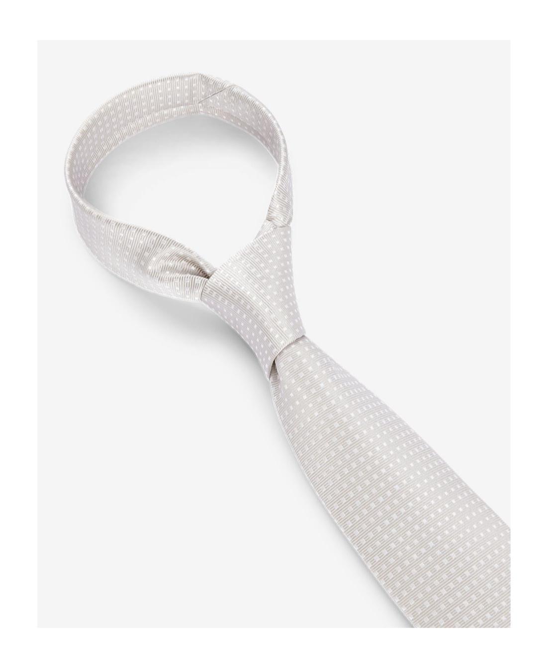 HUGO BOSS Silk Tie In White Product Image