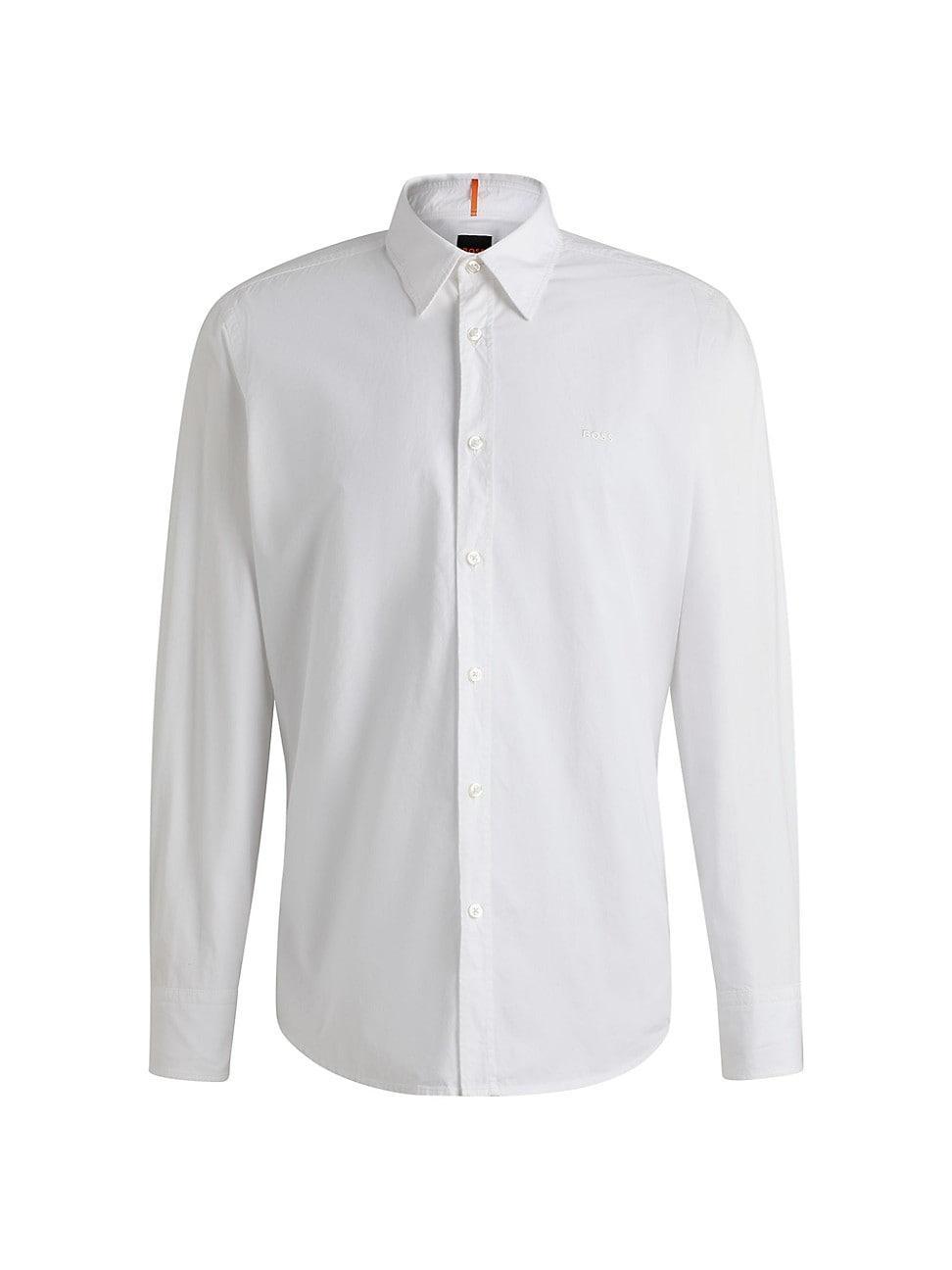 Mens Regular-Fit Shirt in Cotton Poplin Product Image