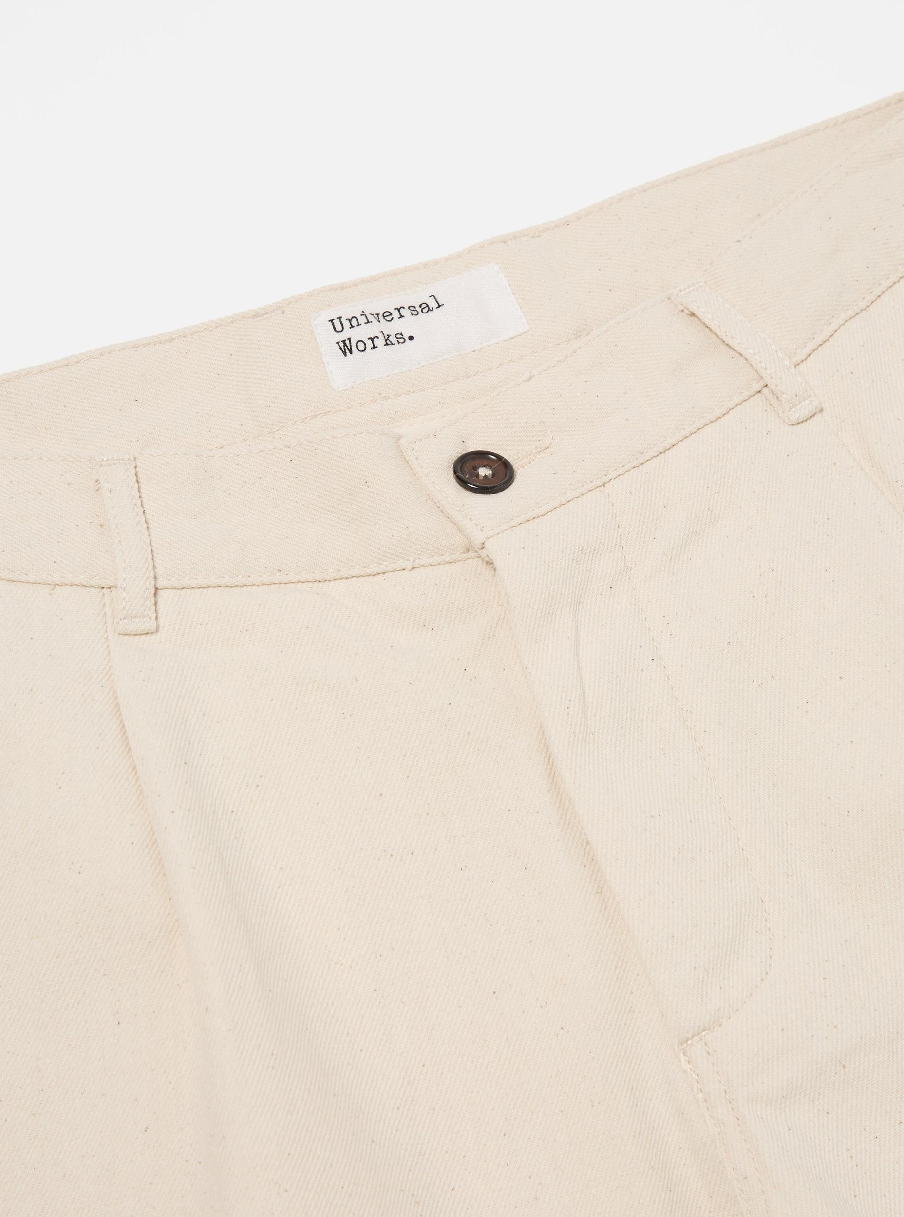 Universal Works Duke Pant in Ecru Recycled Cotton Product Image