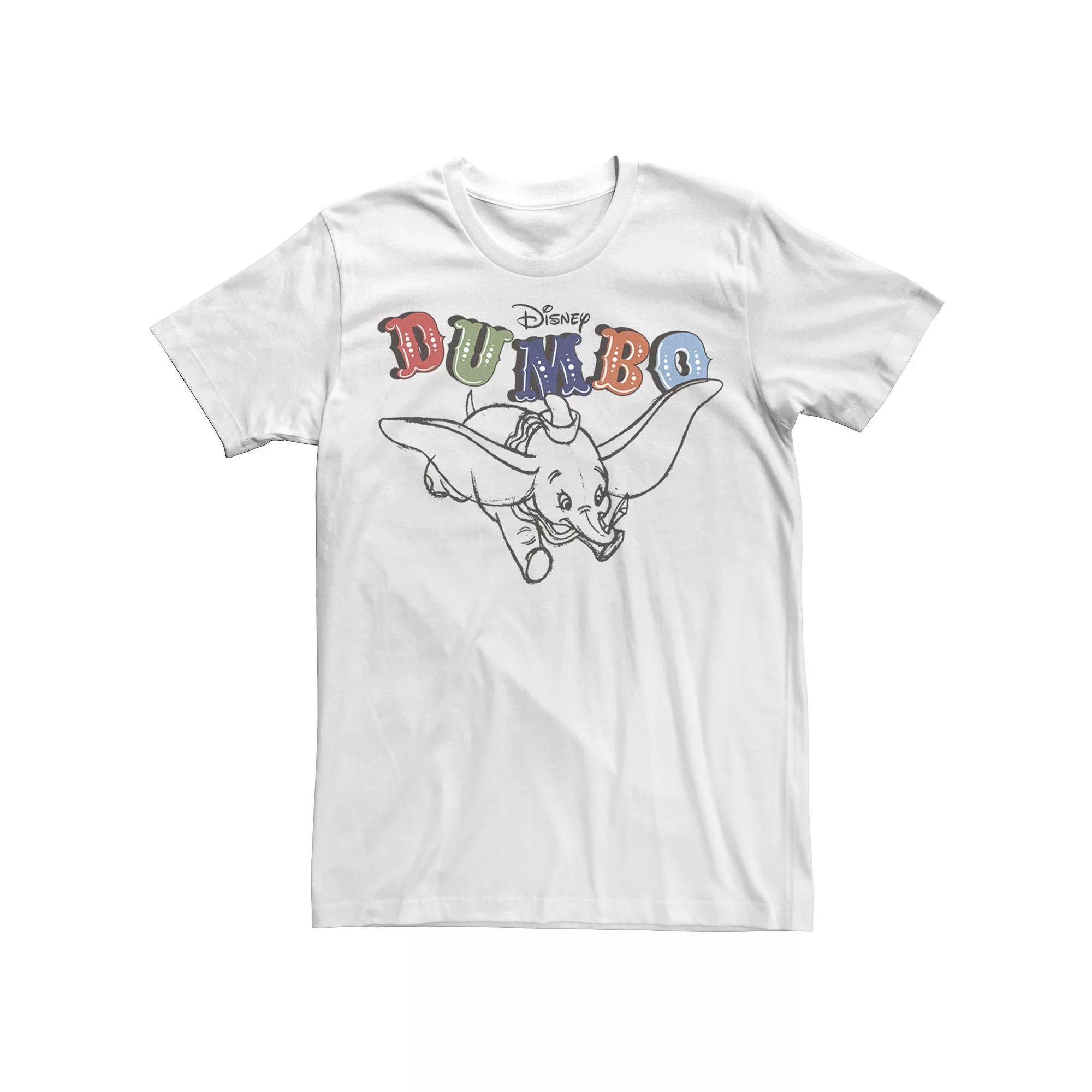 Disney's Dumbo Men's Retro Flying Circus Title Tee,  Product Image
