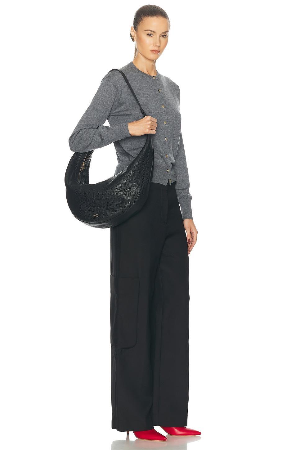 KHAITE Augustina Hobo Bag In Black Product Image