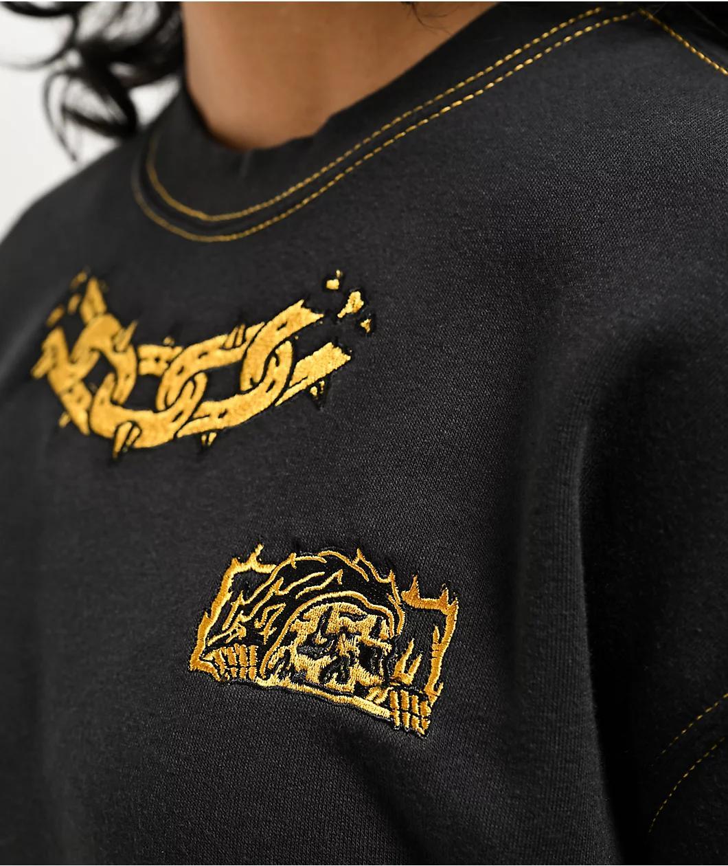 Lurking Class by Sketchy Tank Hotbox Flash Black Crewneck Sweatshirt Product Image