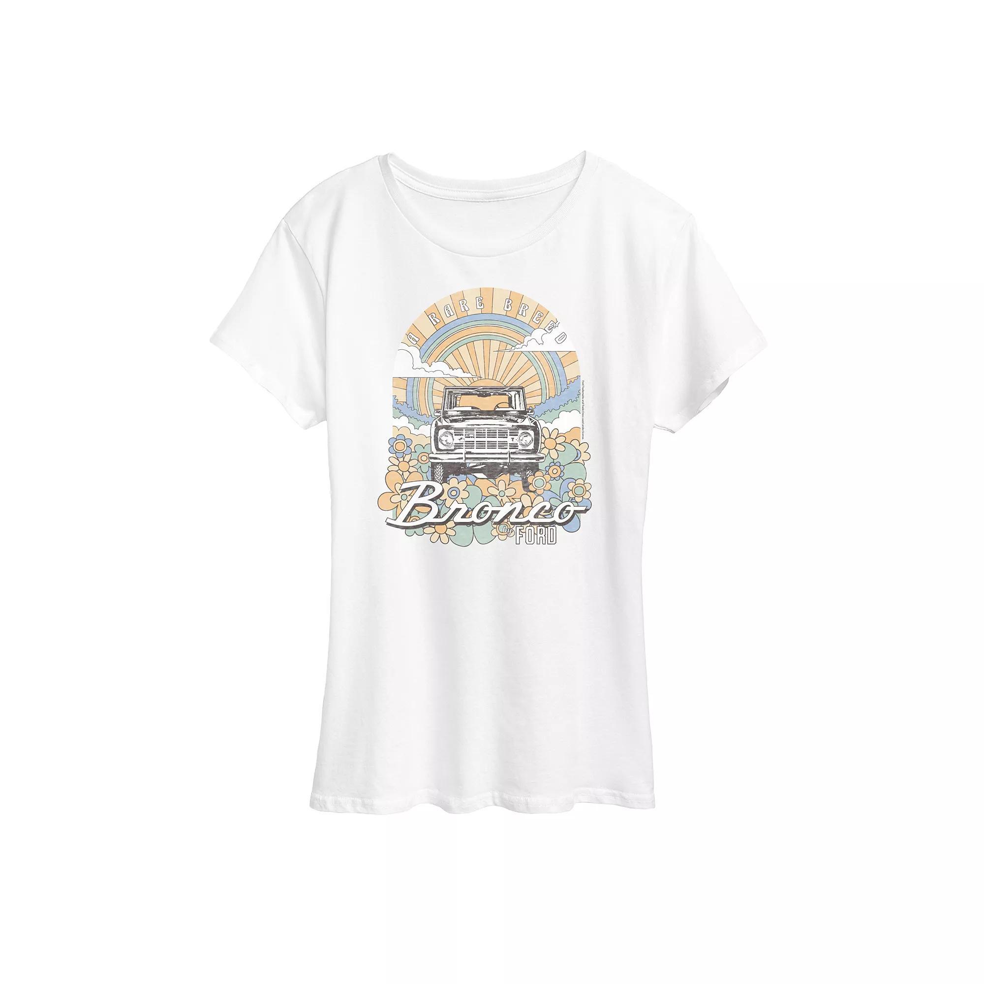 Women's Ford Bronco Rare Breed Retro Graphic Tee,  Product Image