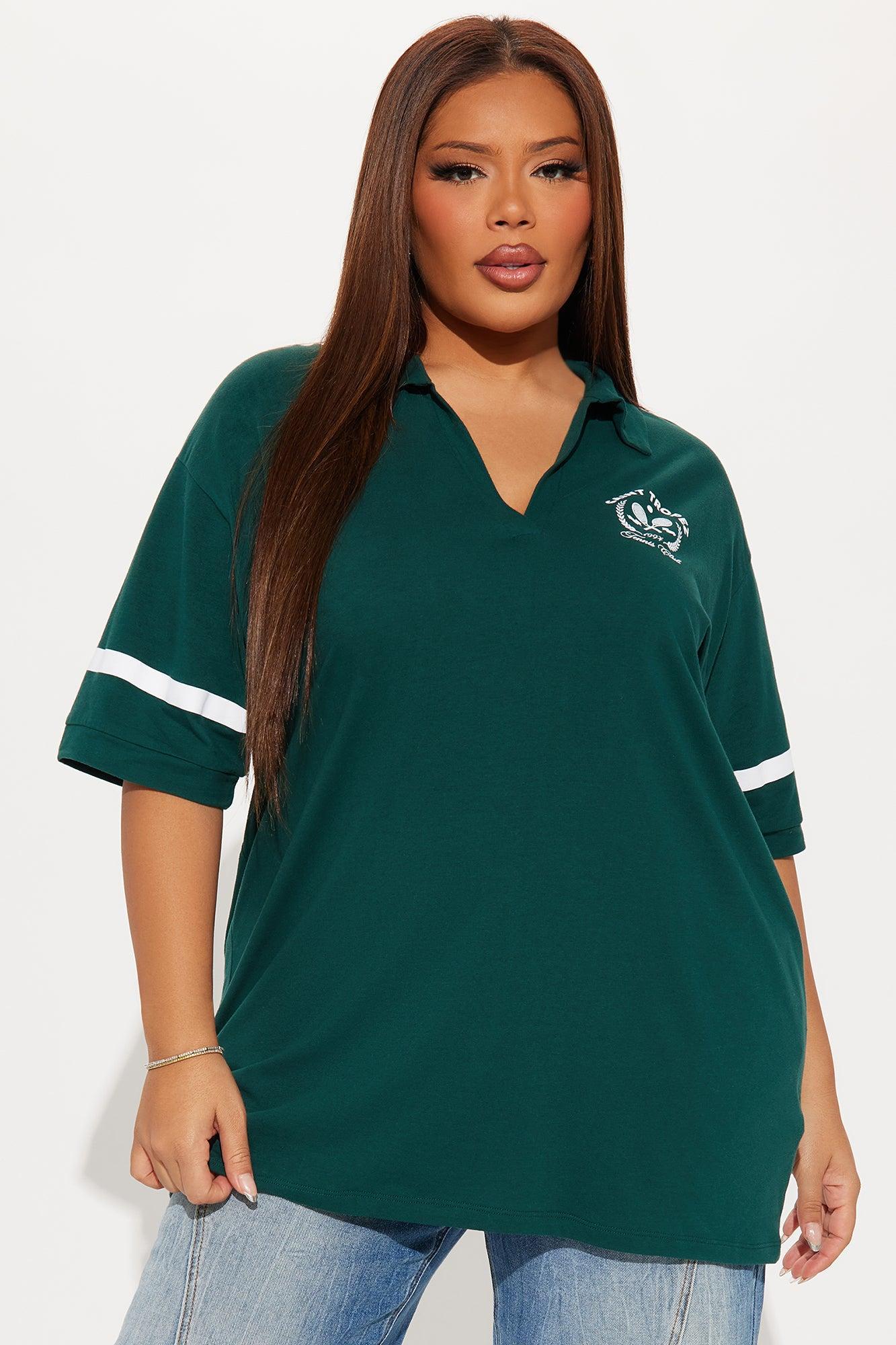 St. Tropez Tennis Club Polo Top - Hunter Product Image