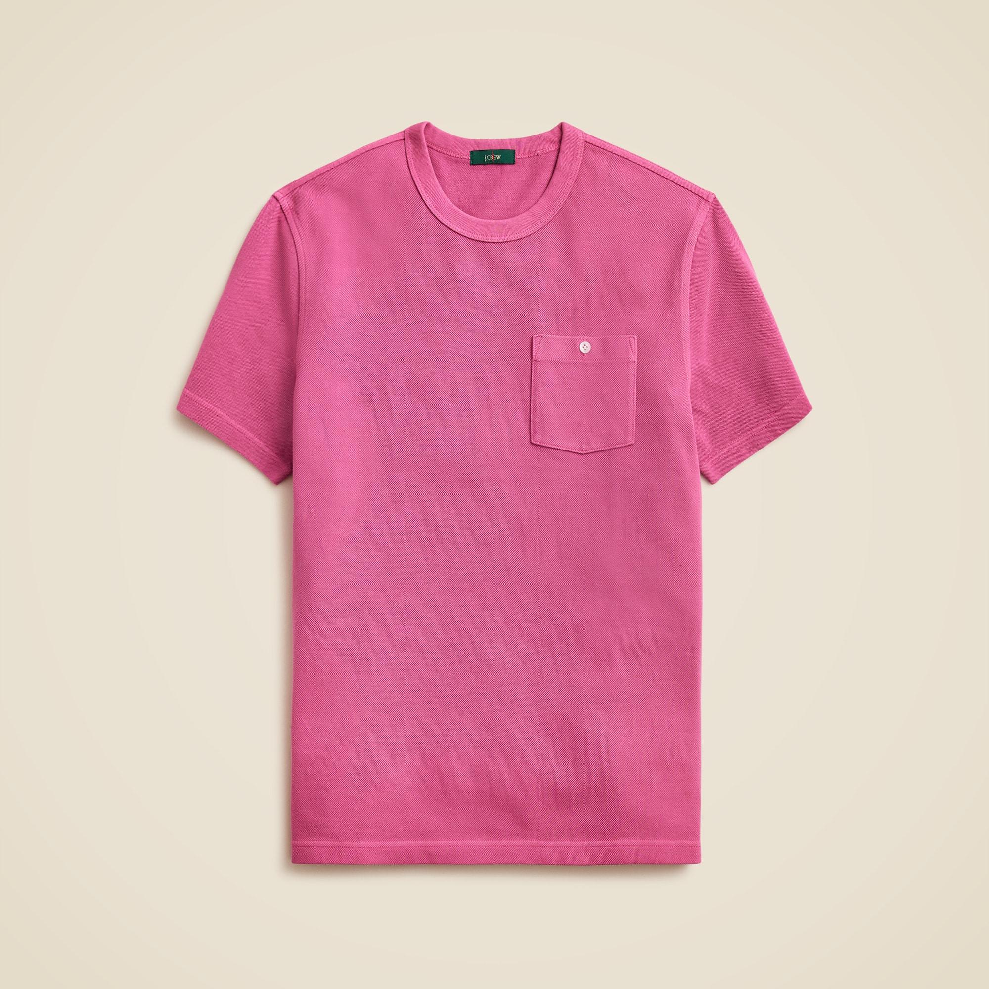 Washed piqué pocket T-shirt Product Image