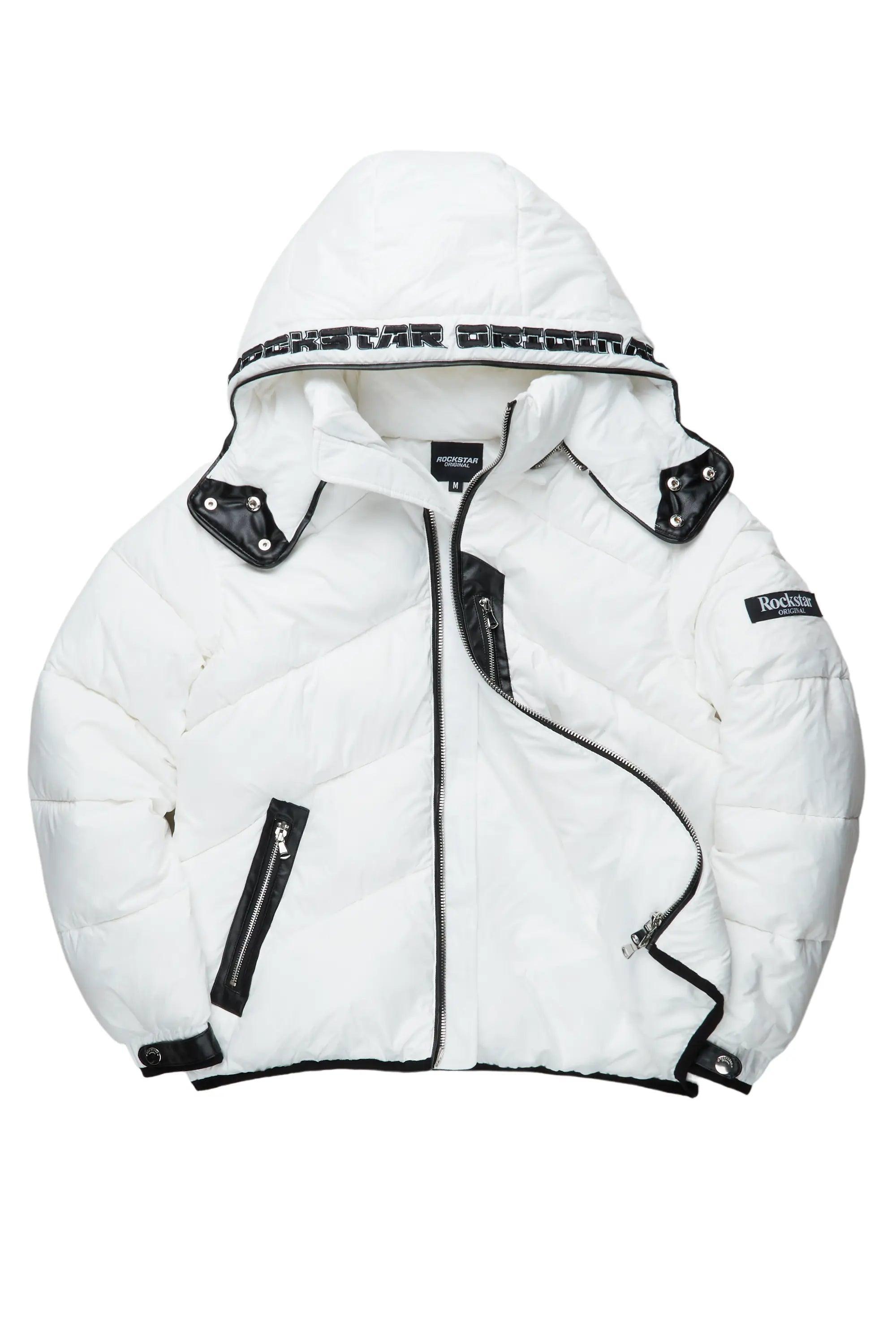 Ransom White Puffer Jacket Male Product Image