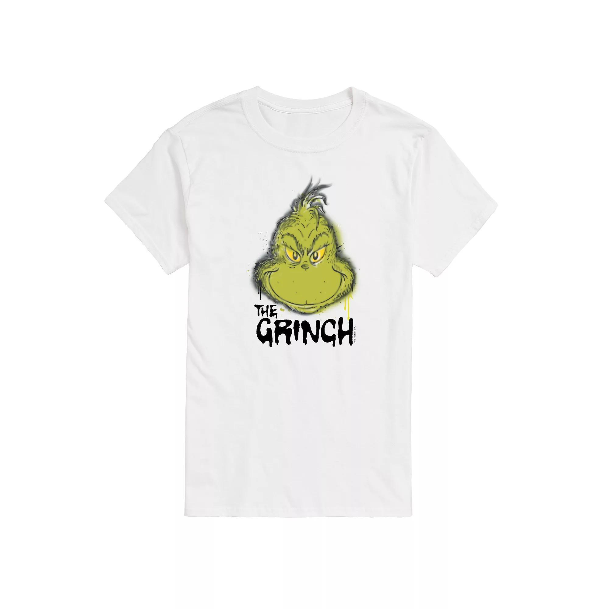 Big & Tall Dr. Seuss The Grinch Spray Paint Graphic Tee, Men's,  Product Image