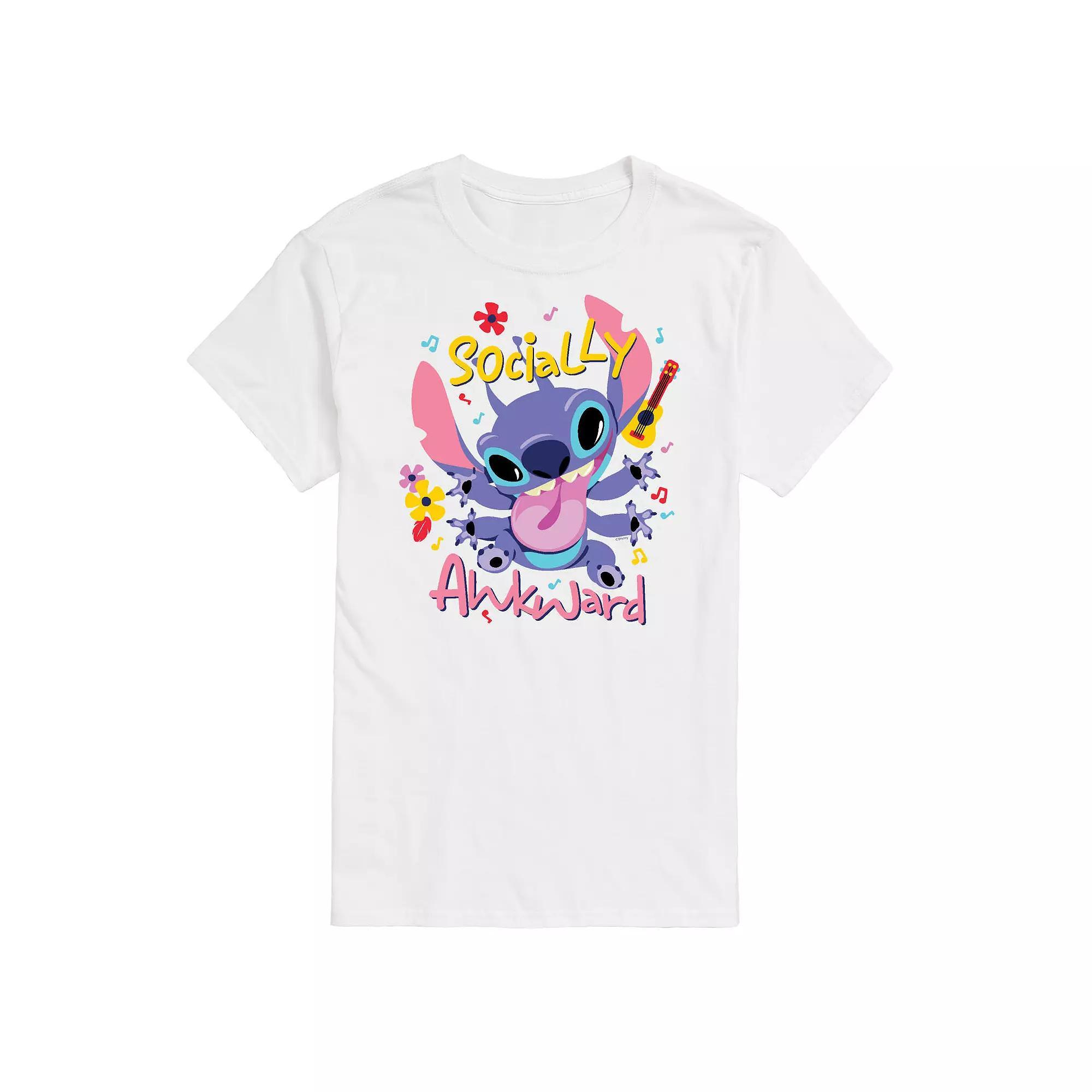 Disney's Lilo & Stitch Big & Tall Socially Awkard Graphic Tee, Men's,  Product Image