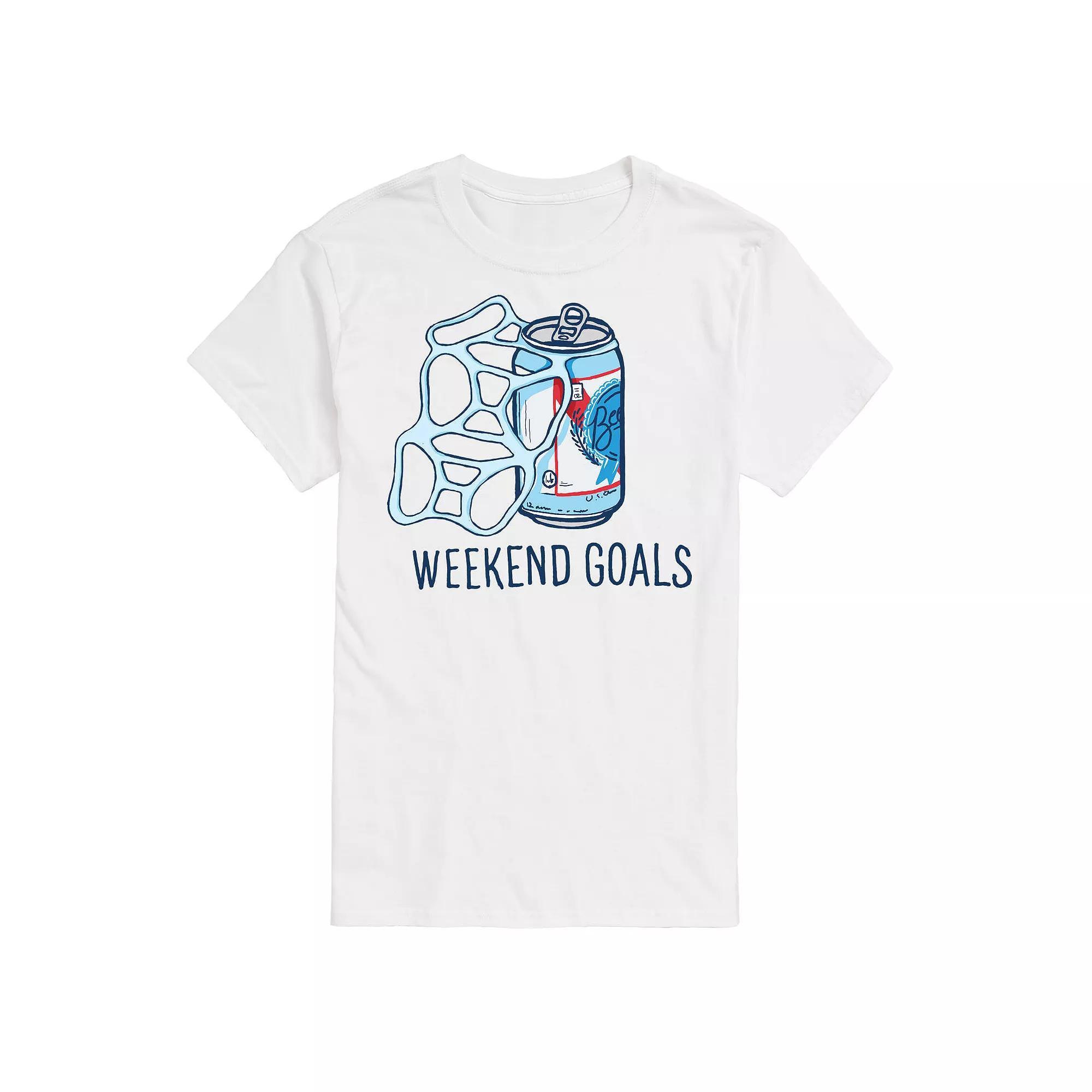 Men's Beer Weekend Goals Tee,  Product Image