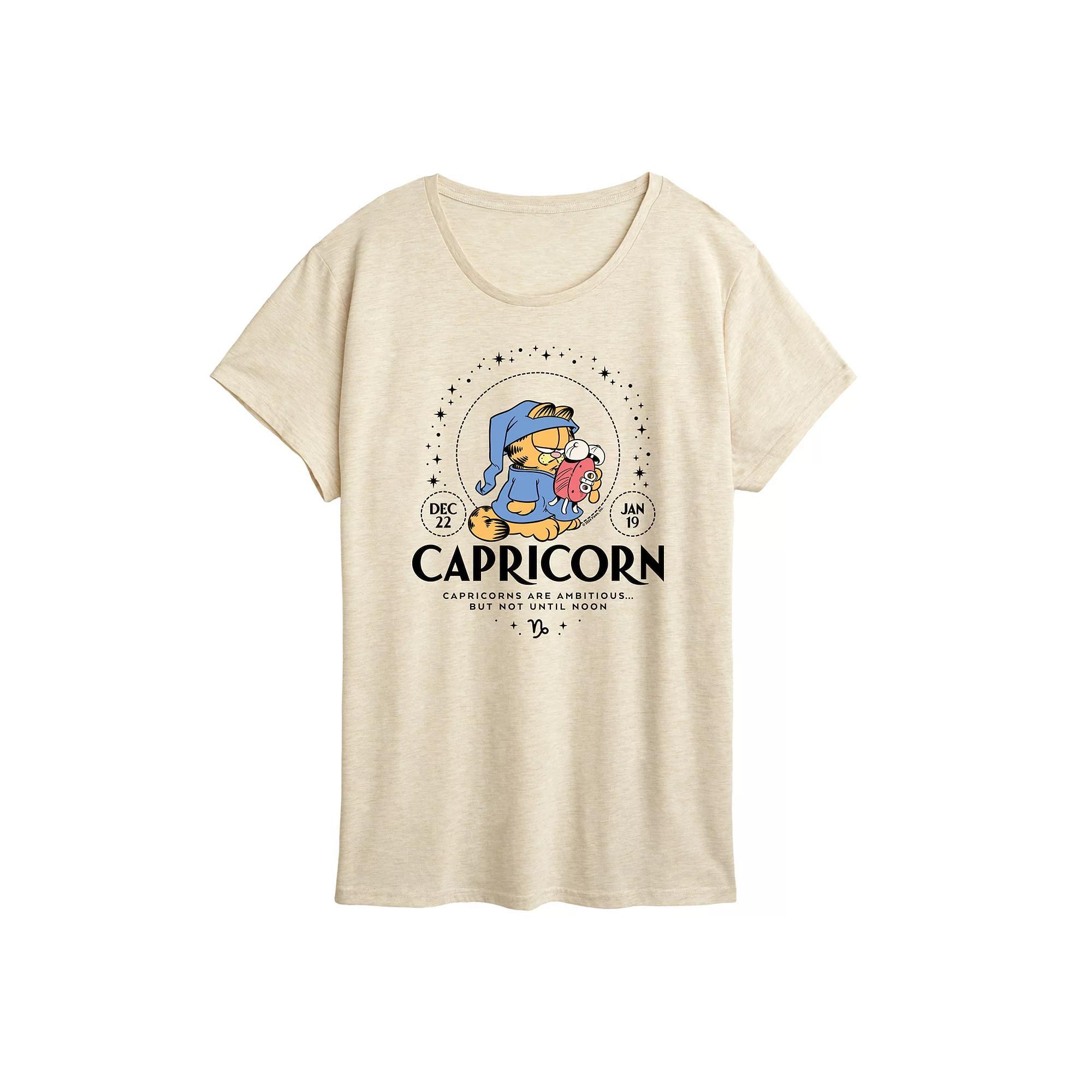 Plus Garfield Capricorn Graphic Tee, Women's,  Product Image