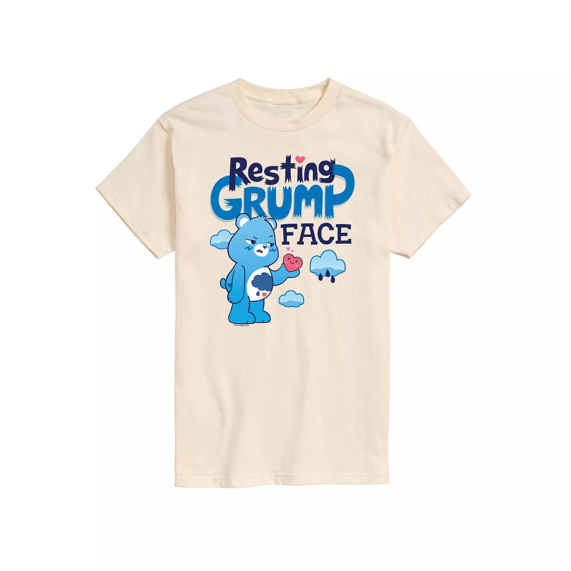 Men's Care Bears Unlock The Magic Resting Grump Face Graphic Tee, Size: Medium, Beige Product Image