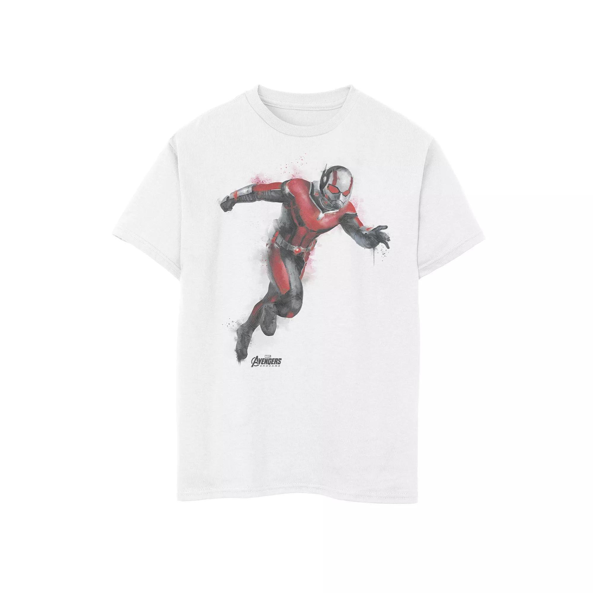 Boys 8-20 Marvel Avengers Endgame Ant-Man Spray Paint Tee, Boy's, Size: XL, White Product Image