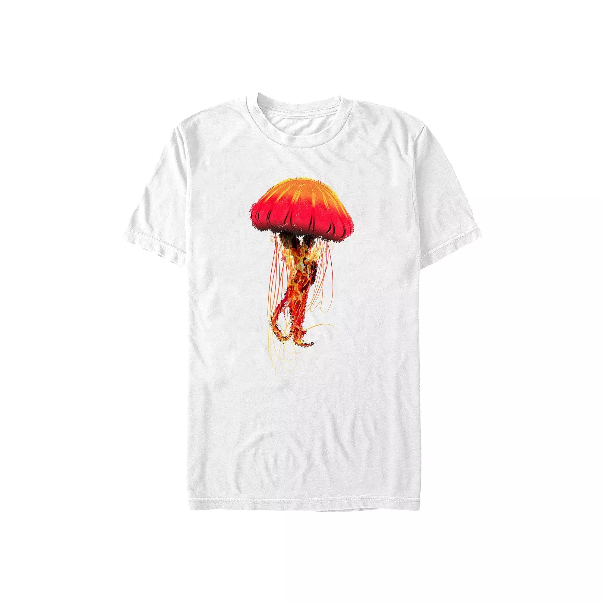 Big & Tall Jellyfish On Fire Graphic Tee, Men's,  Product Image