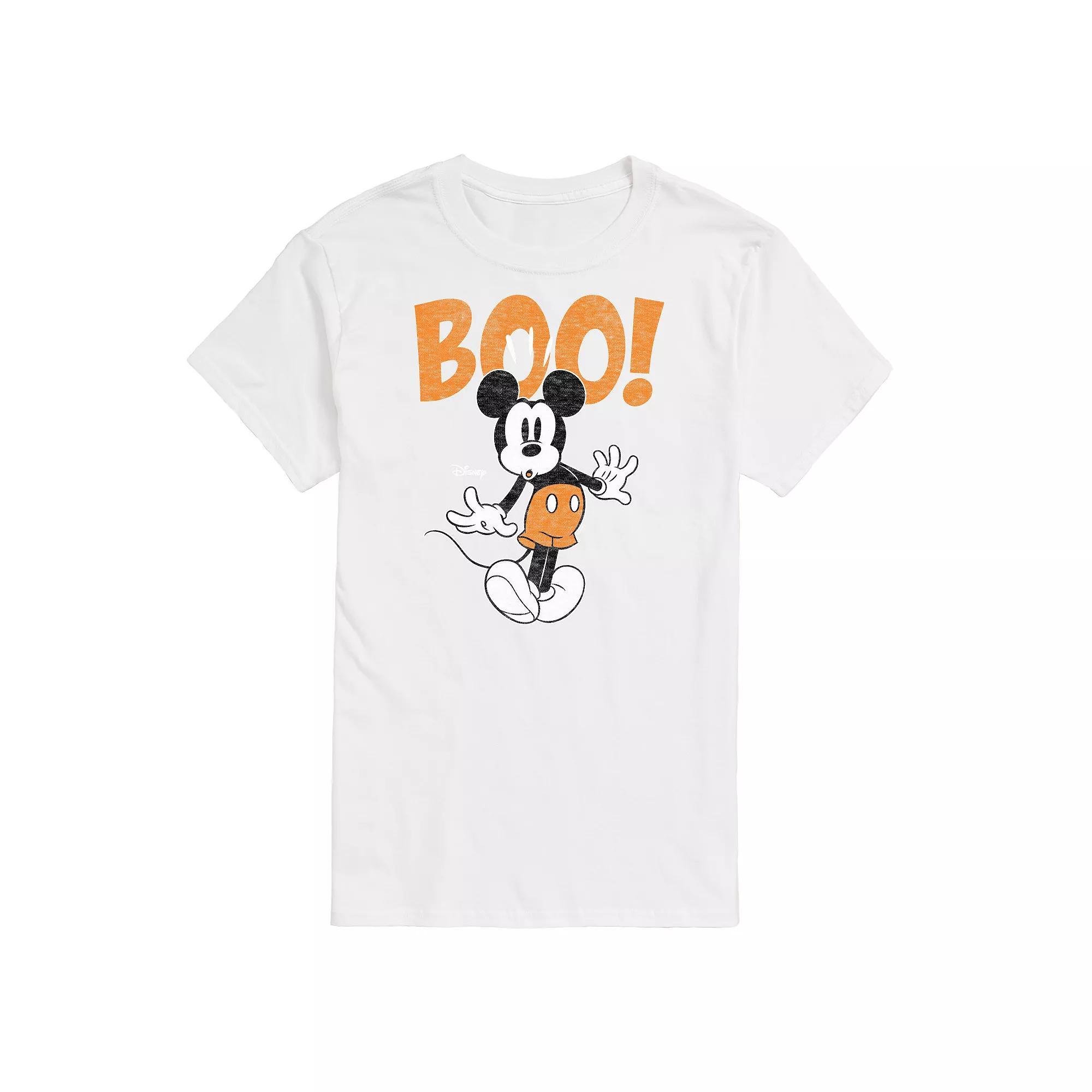 Disney's Mickey Mouse & Friends Big & Tall Mickey Scared Boo Graphic Tee, Men's,  Product Image