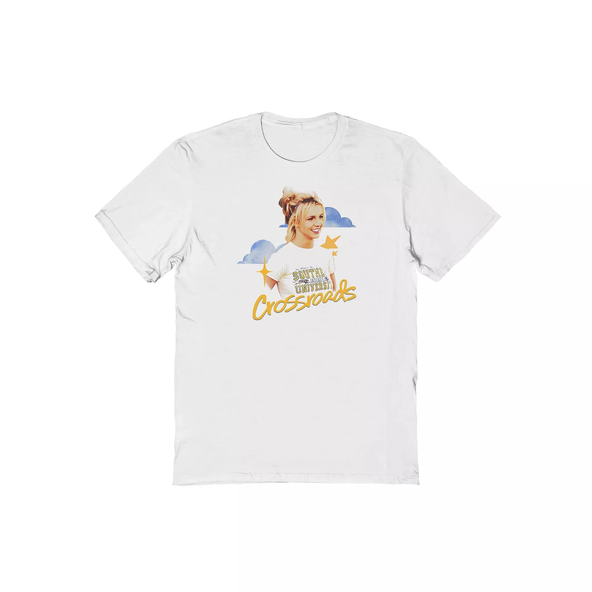 Men's Britney Spears Crossroads Clouds Graphic Tee, Size: XL, White Product Image