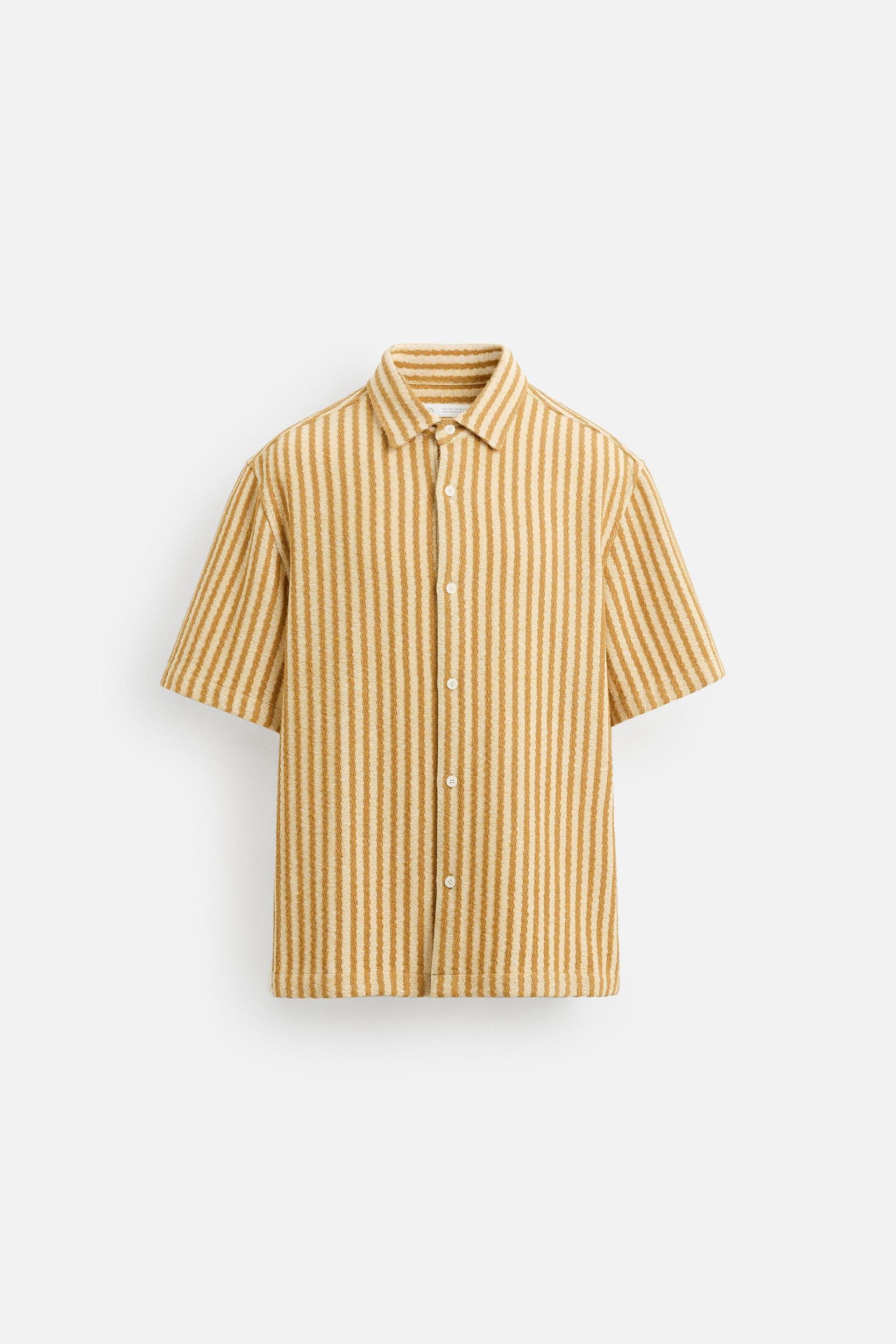 TEXTURED STRIPED SHIRT Product Image