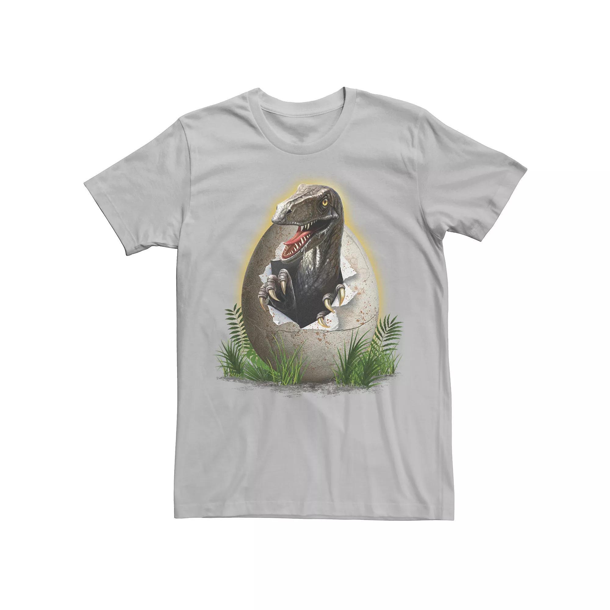 Men's Jurassic Park Raptor Breaking The Egg Graphic Tee,  Product Image