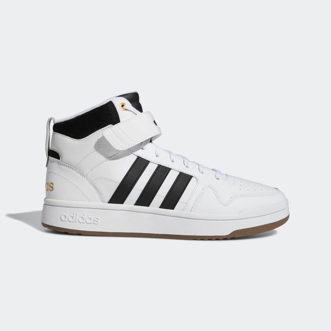 adidas Originals Postmove Mid (White/Black/Gold Metallic) Men's Shoes Product Image