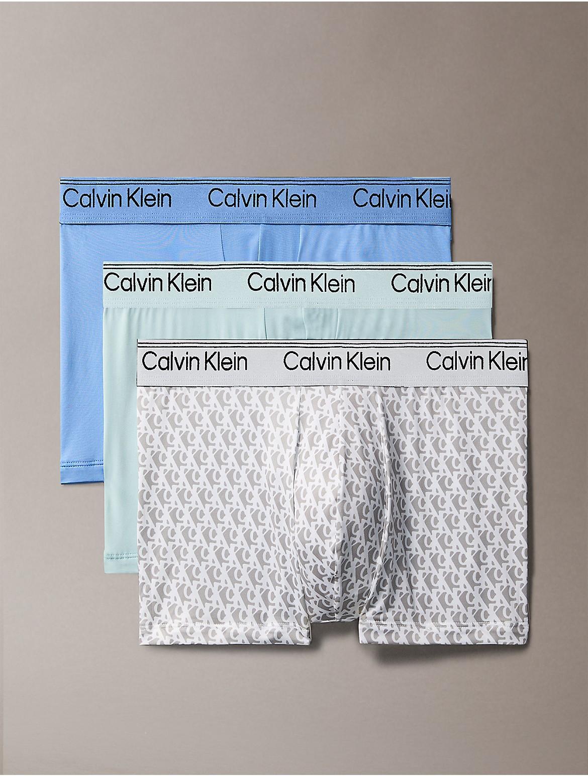 Calvin Klein Mens Micro Stretch 3-Pack Boxer Brief - Blue Product Image
