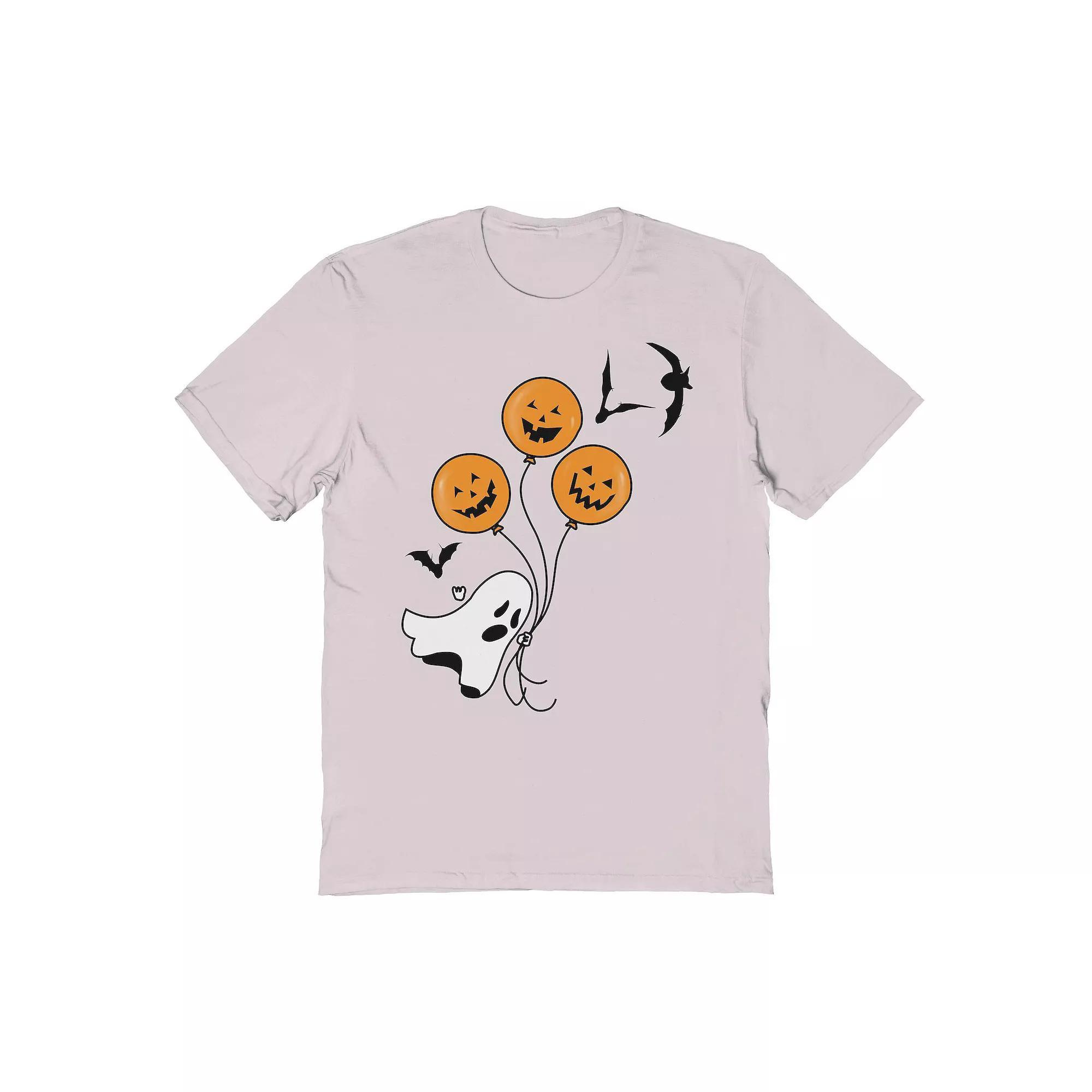 Men's Ready to be Spooky Halloween Graphic Tee, Size: Large, Ice Gray Product Image