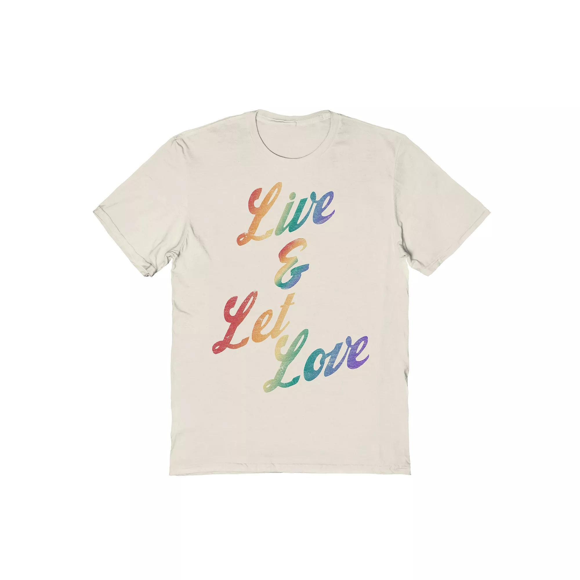Men's COLAB89 Live And Let Love Pride Graphic Tee, Adult Unisex,  Product Image