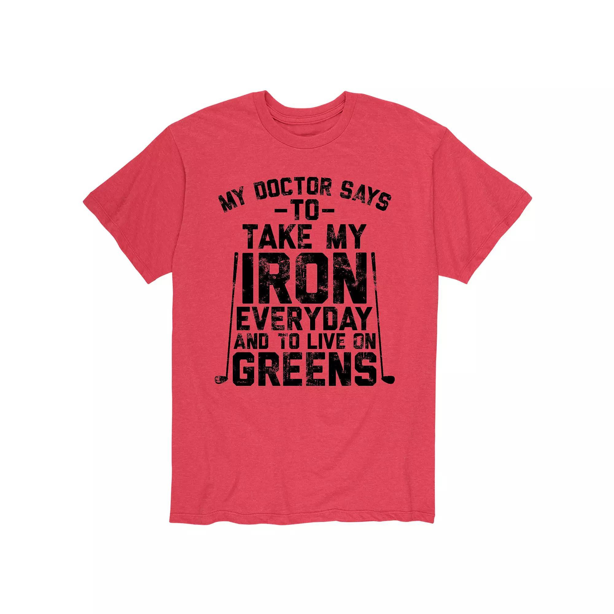 Men's Take My Iron And Live On Greens Tee,  Product Image
