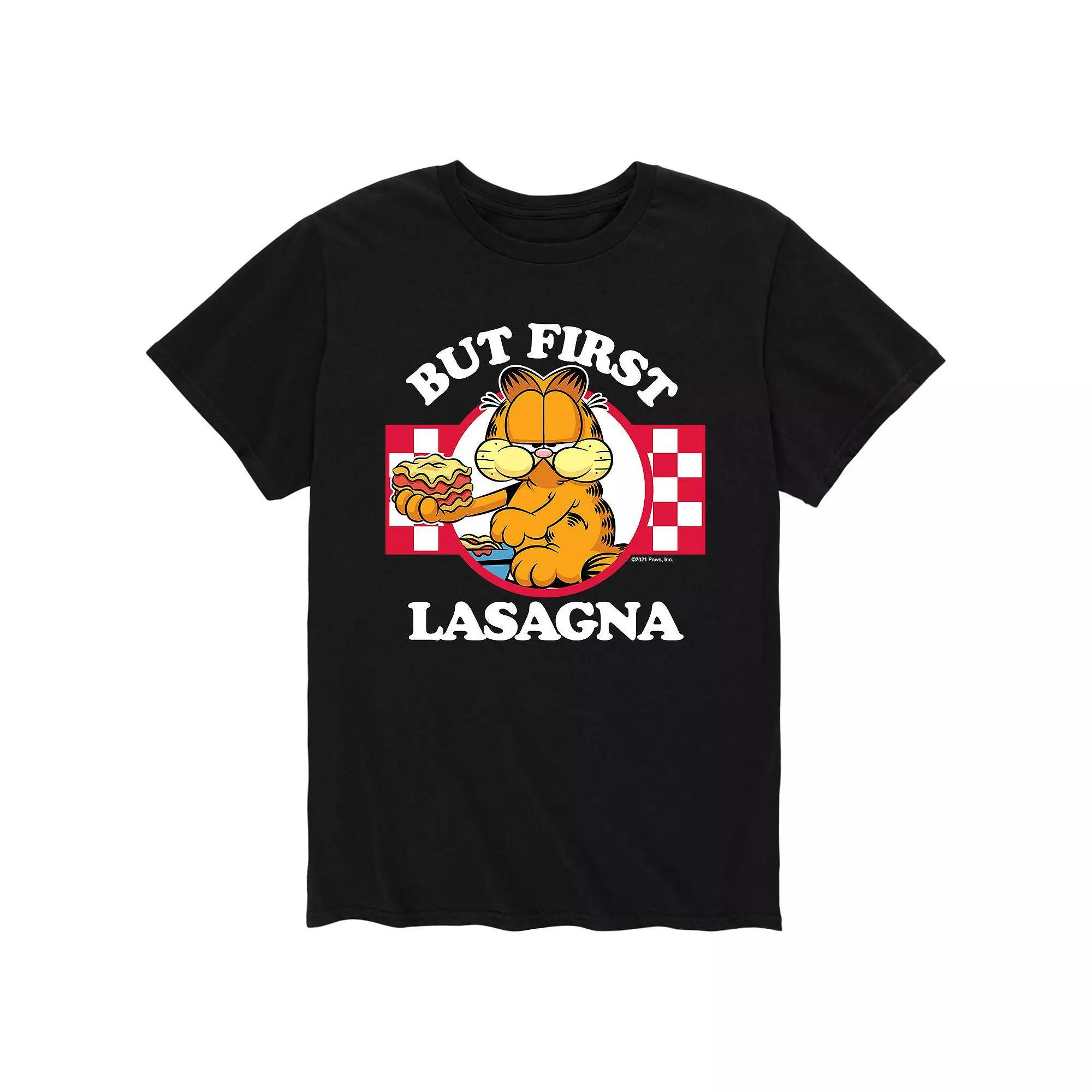Men's Garfield But First Lasagna Tee,  Product Image