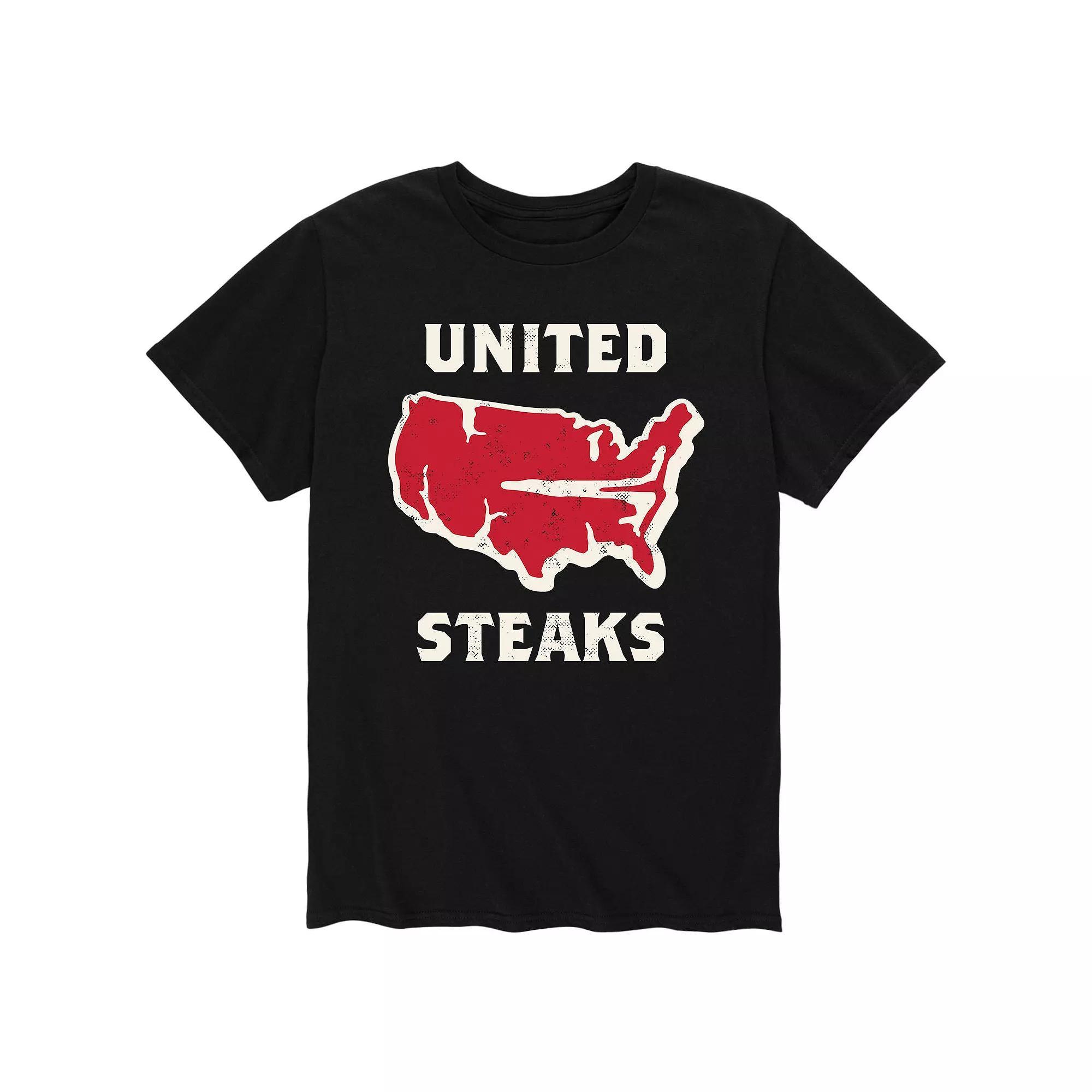 Men's "United Steaks" Tee, Size: XL, Black Product Image