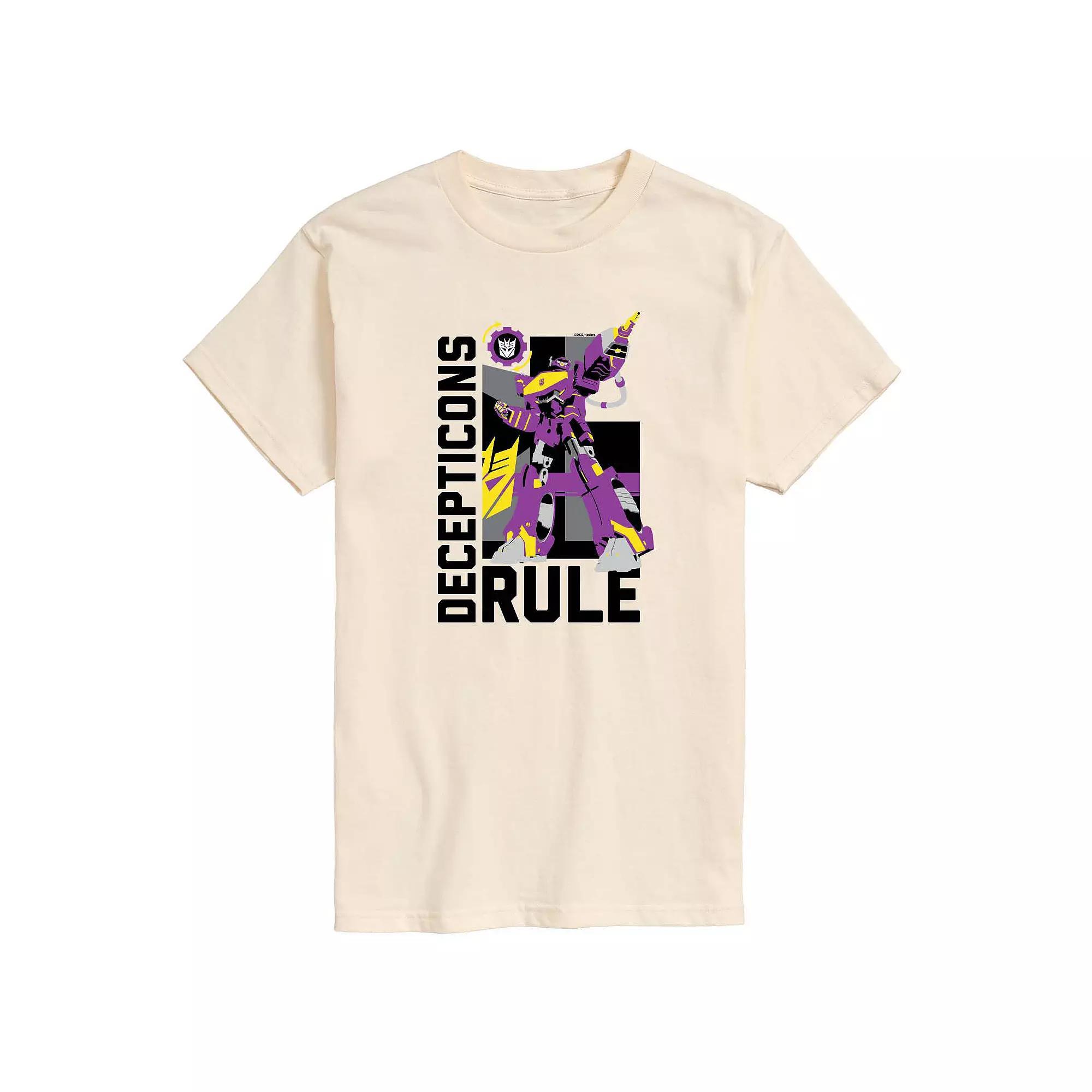 Men's Transformers Decepticons Rule Graphic Tee, Size: XL, Ivory Product Image