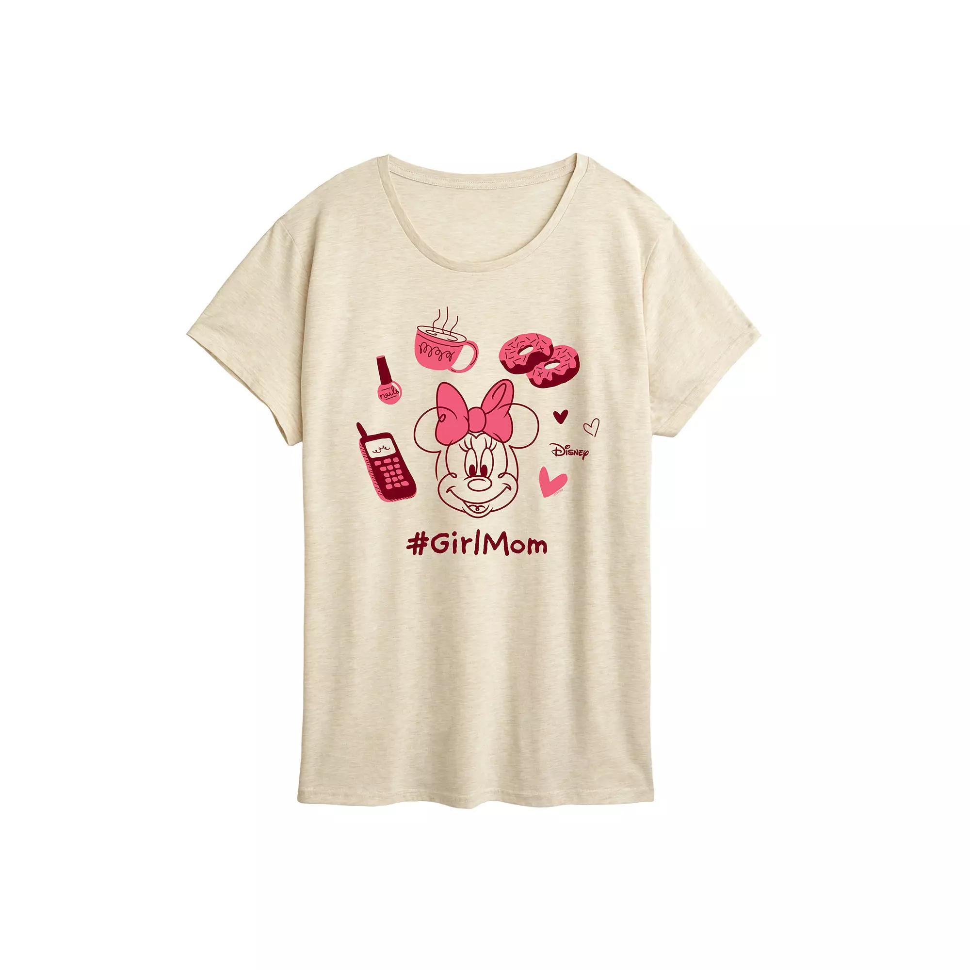 Disney's Minnie Mouse Women's Girl Mom Graphic Tee,  Product Image