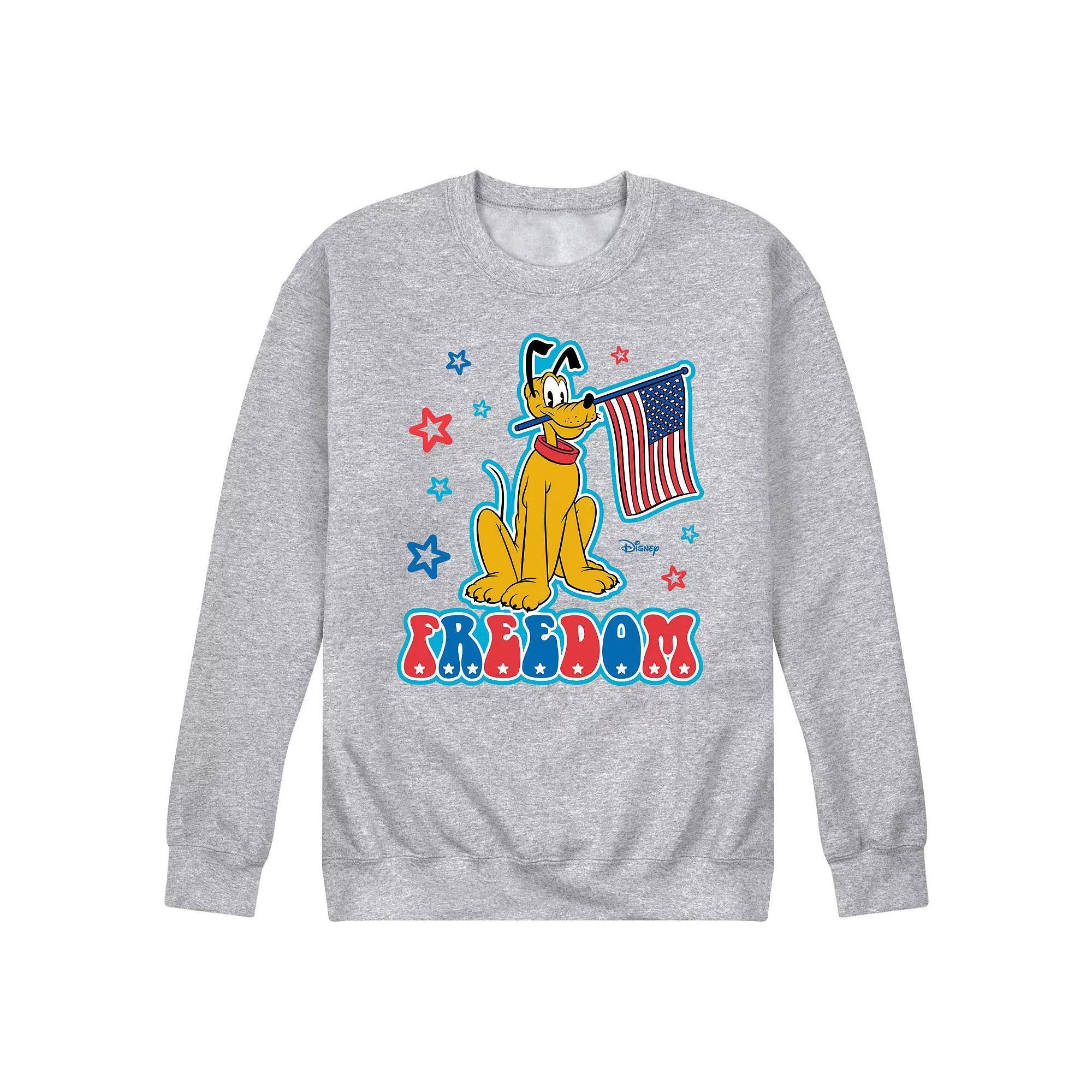 Disney's Pluto Men's Freedom Fleece Sweatshirt, Size: XXL, Gray Product Image