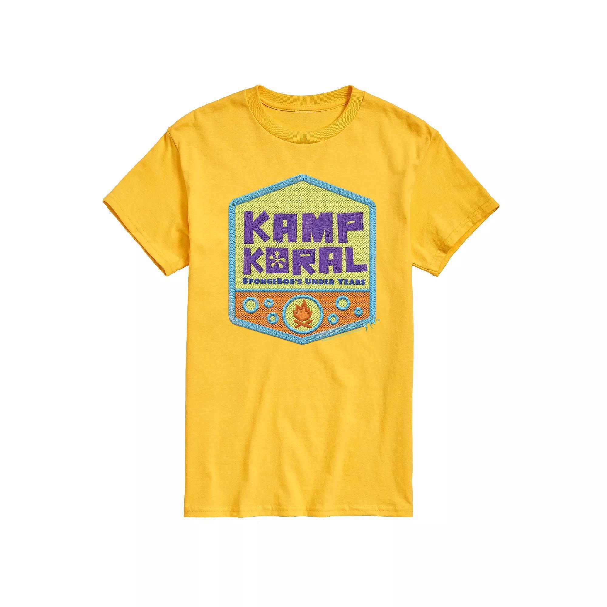 Men's SpongeBob SquarePant Kamp Koral Logo Graphic Tee,  Product Image